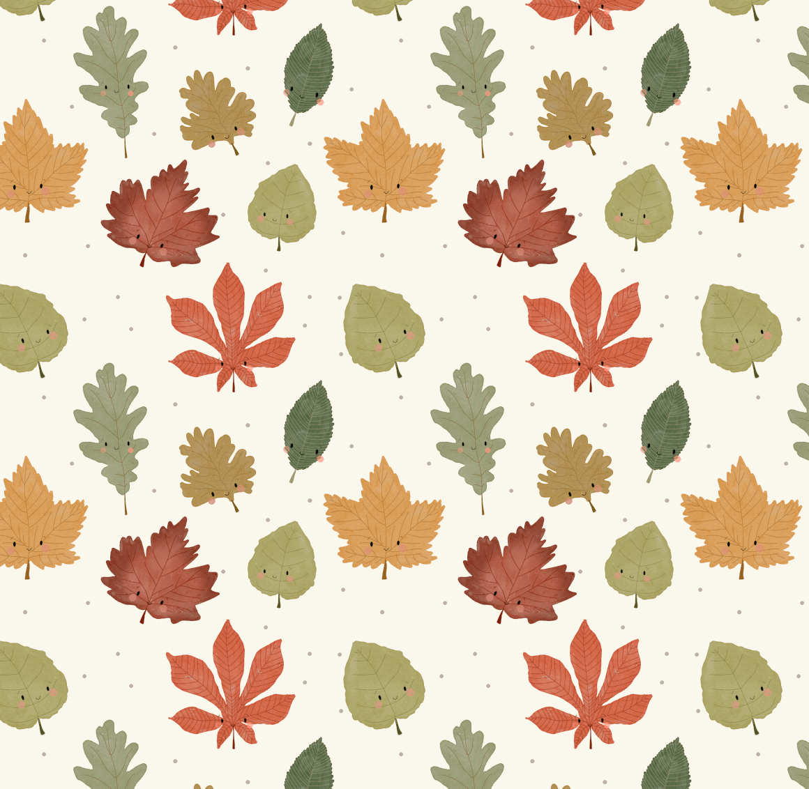 Stretch Frottee - Blätterwetter