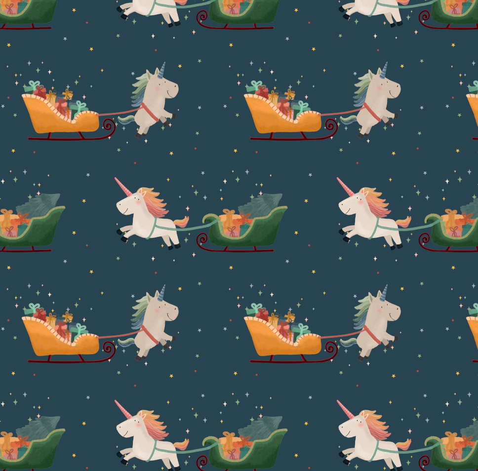 French Terry - Wunschhorn/blau