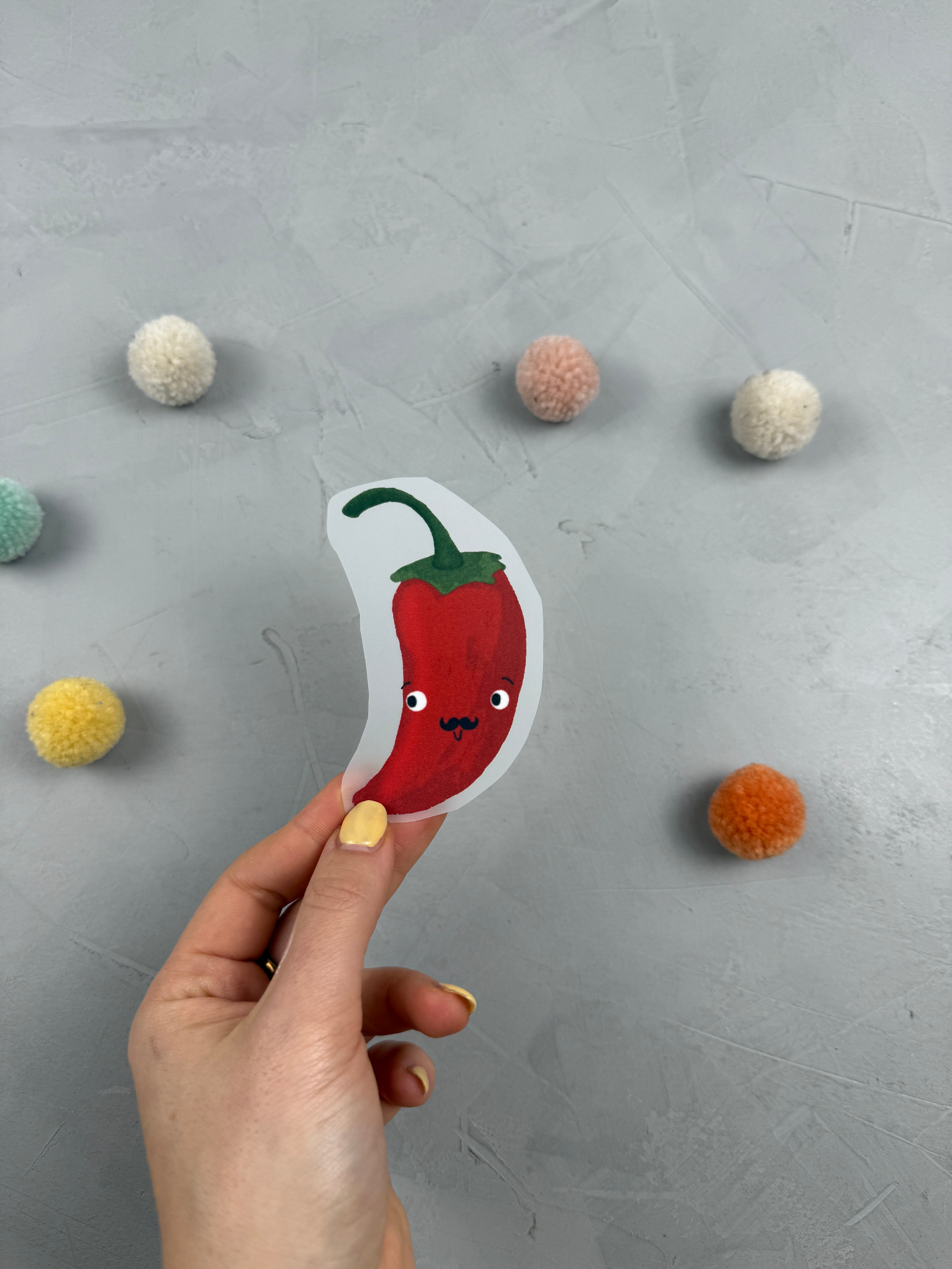 mittleres Bügelbild - Too hot to handle