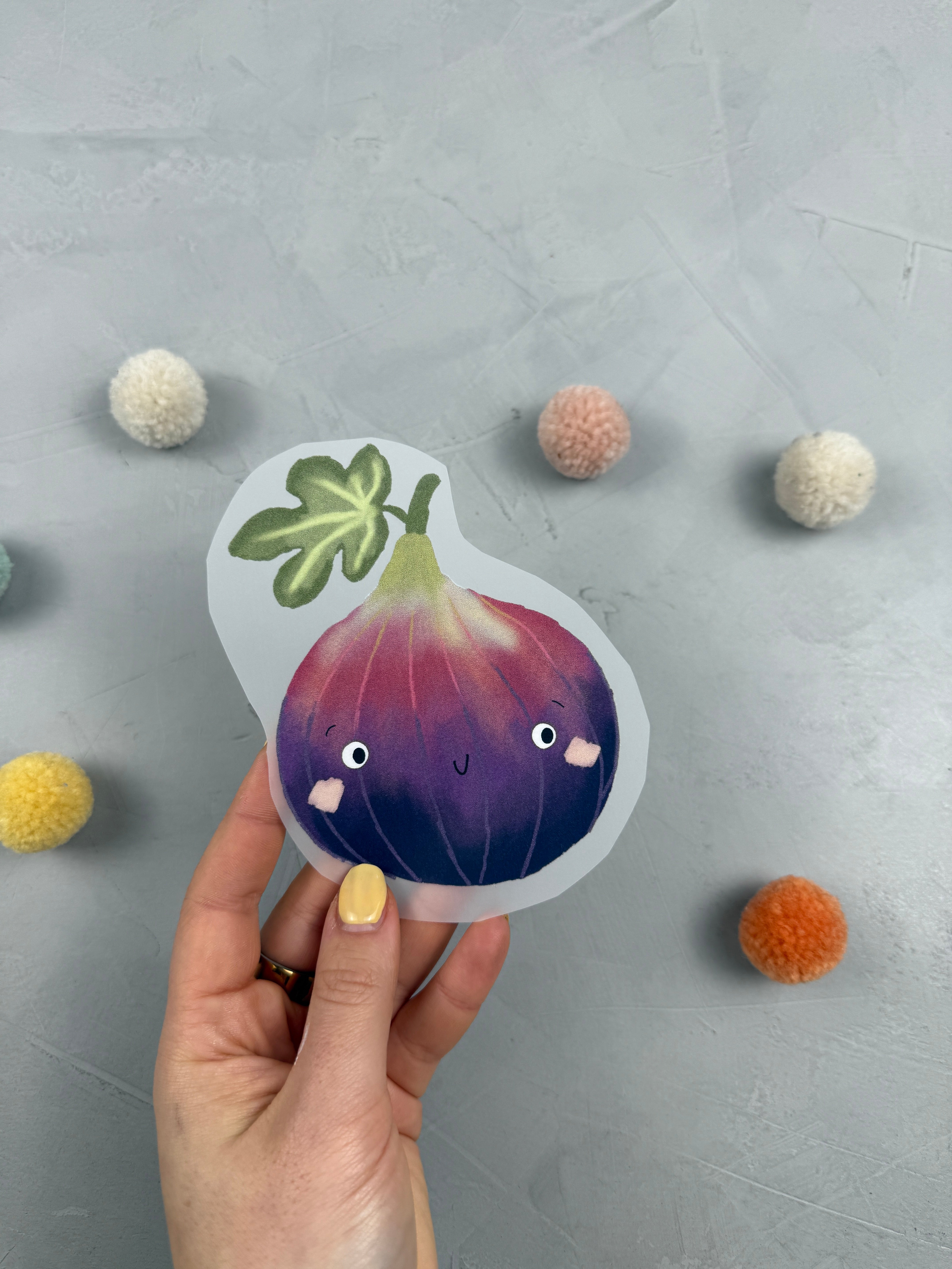 mittleres Bügelbild - Kleiner Feigling/rund