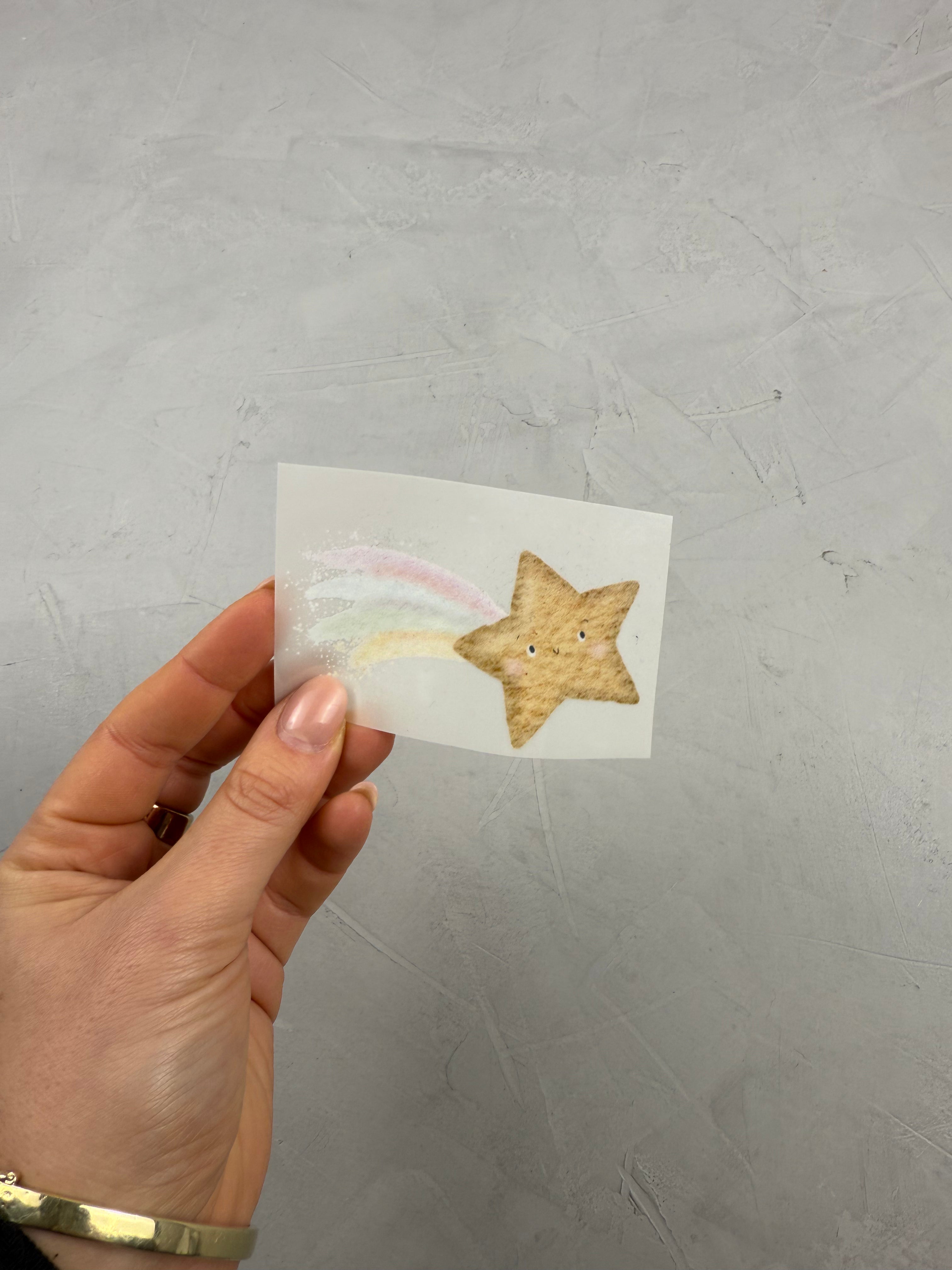 kleines Reflektor-Bügelbild - Ist mir Schnuppe