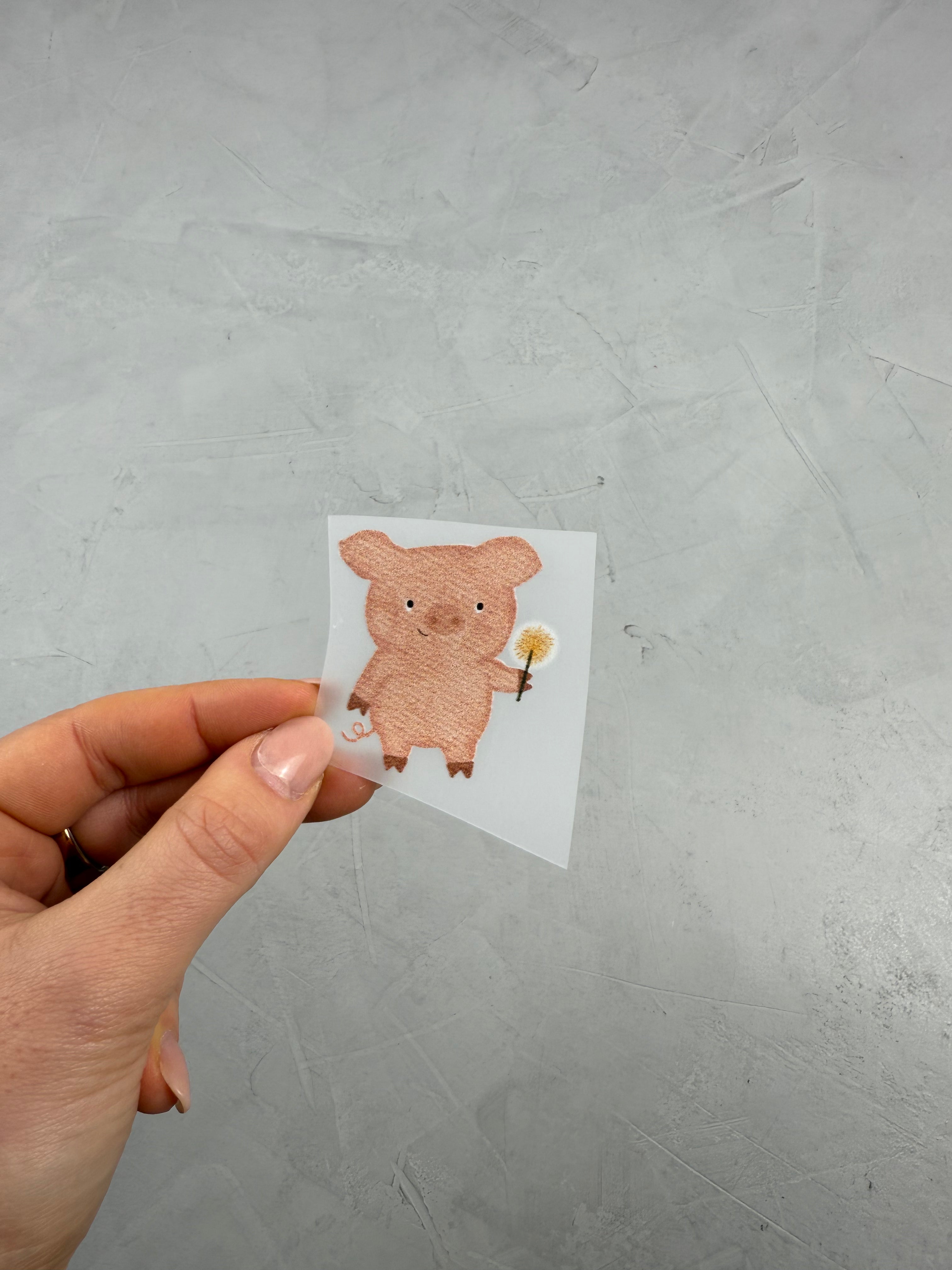 kleines Bügelbild - Sau rauslassen/Wunderkerze