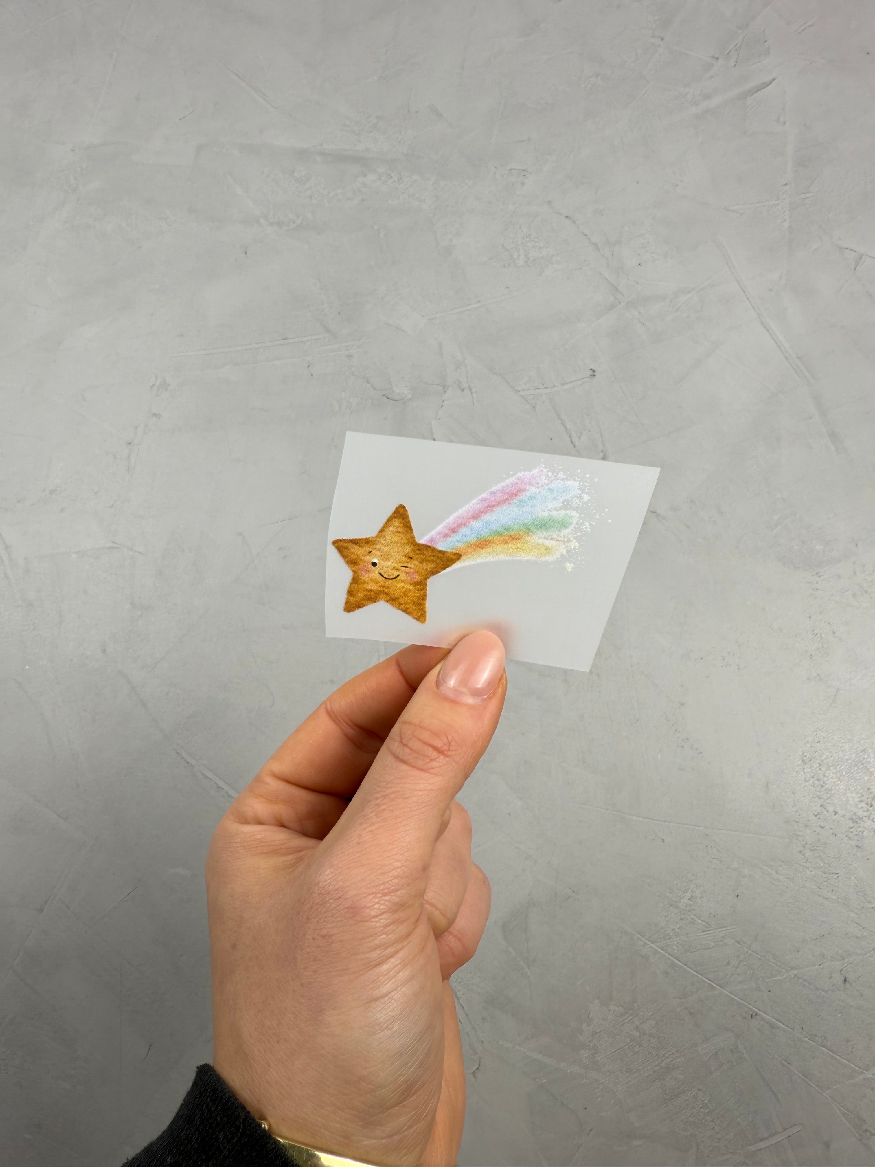 kleines Bügelbild - Ist mir Schnuppe/Zwinkern