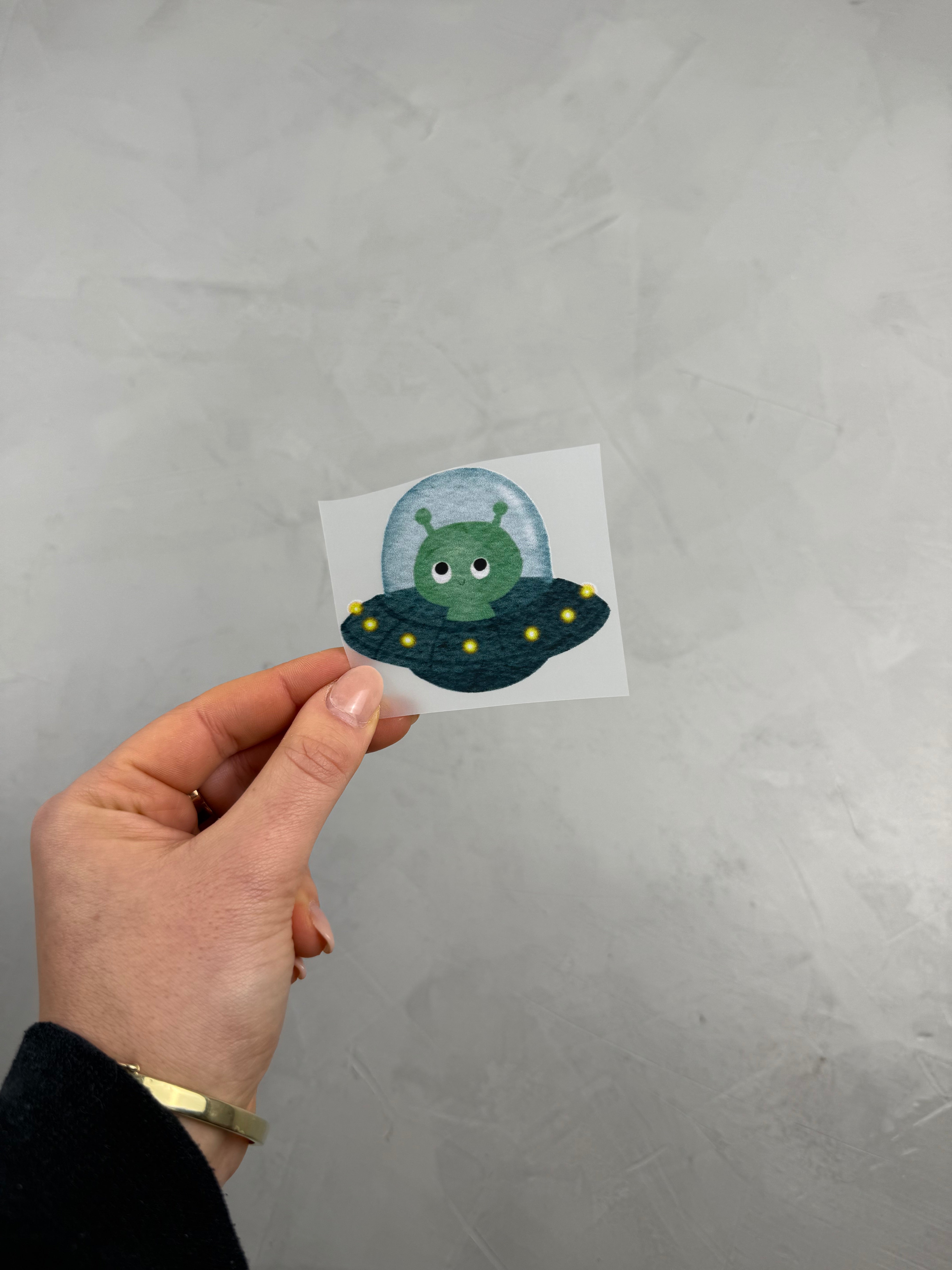 kleines Bügelbild - Ufonauten