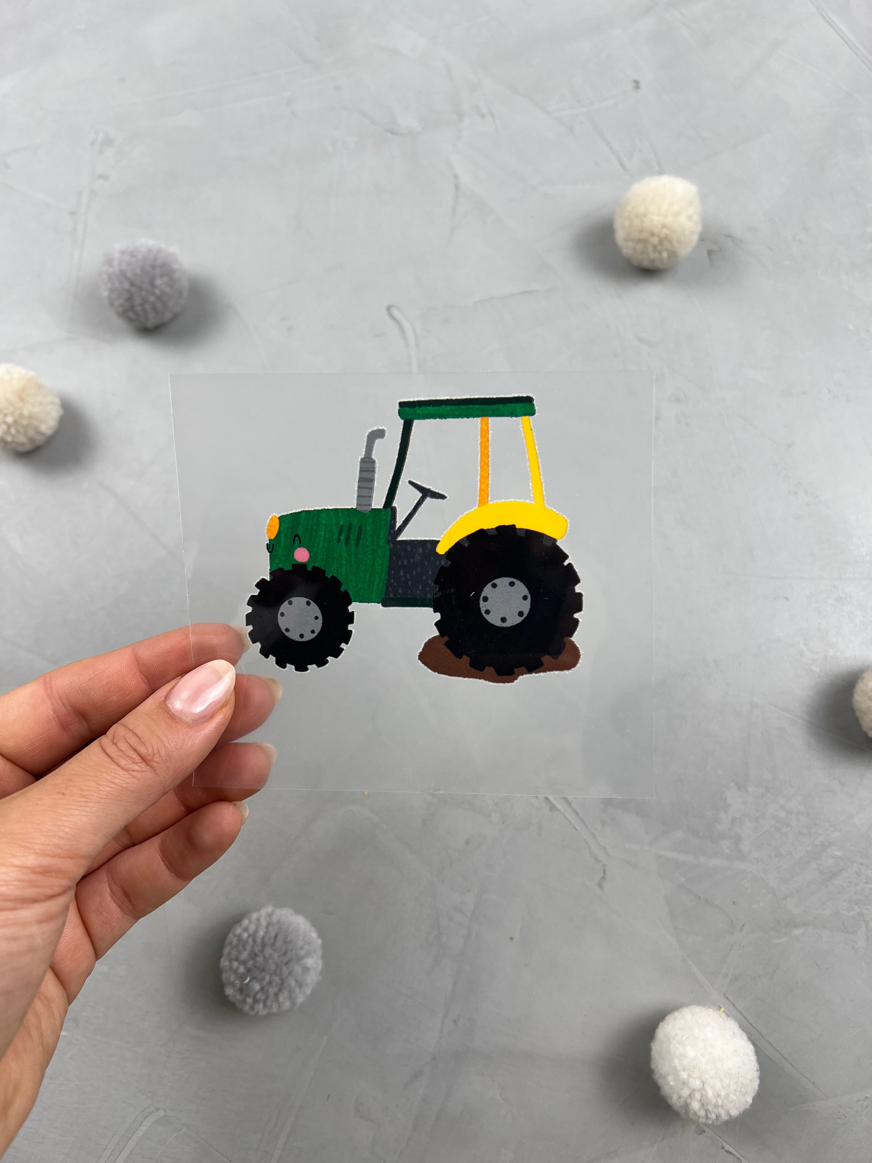 kleines Bügelbild - Treckertreff