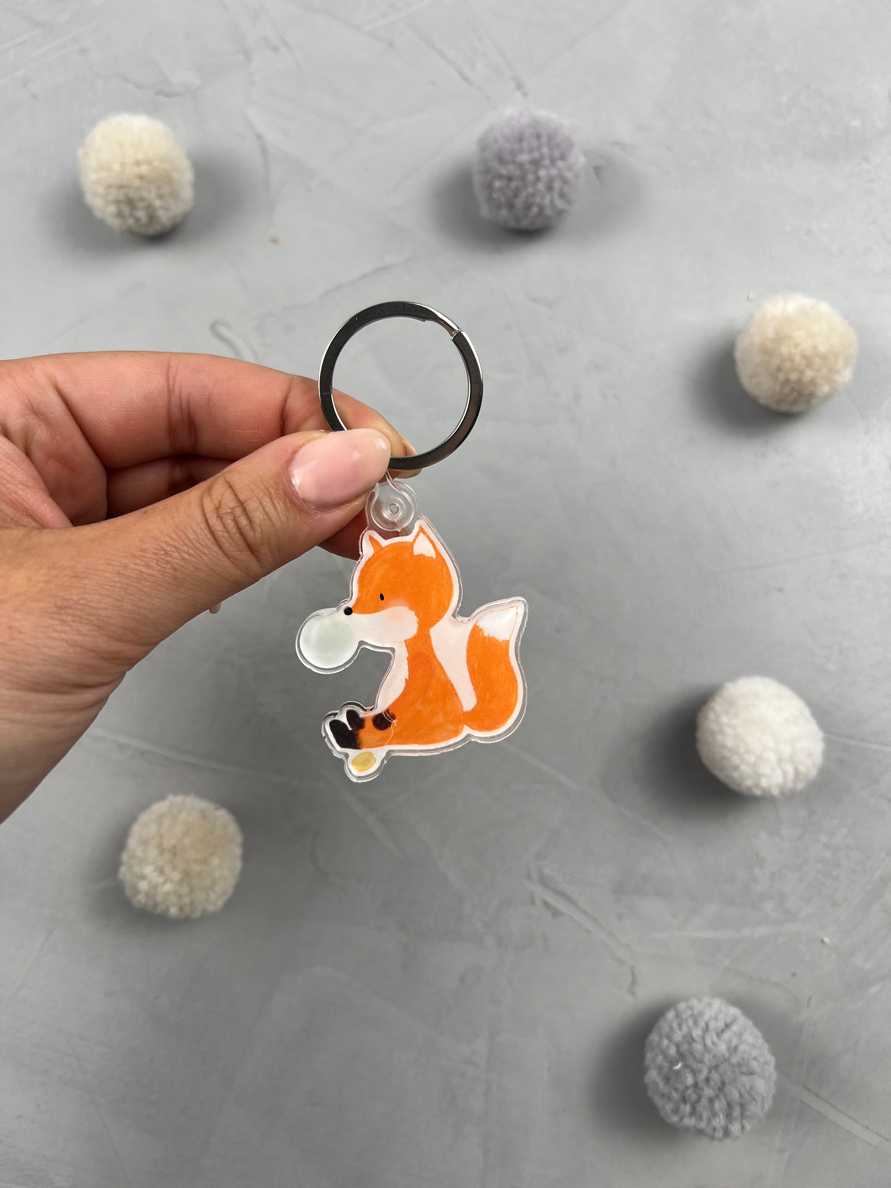 Schlüsselanhänger - Aus der Puste/Fuchs