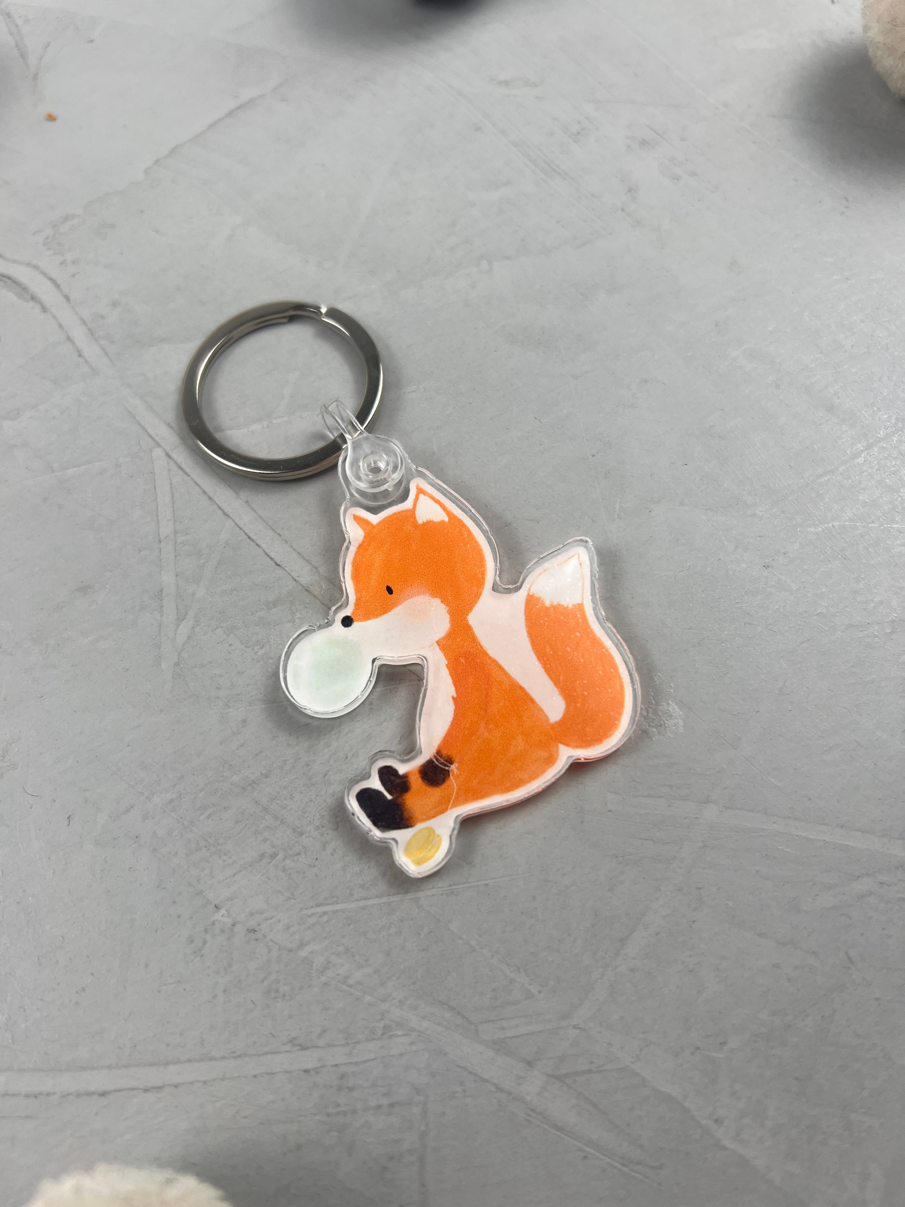 Schlüsselanhänger - Aus der Puste/Fuchs