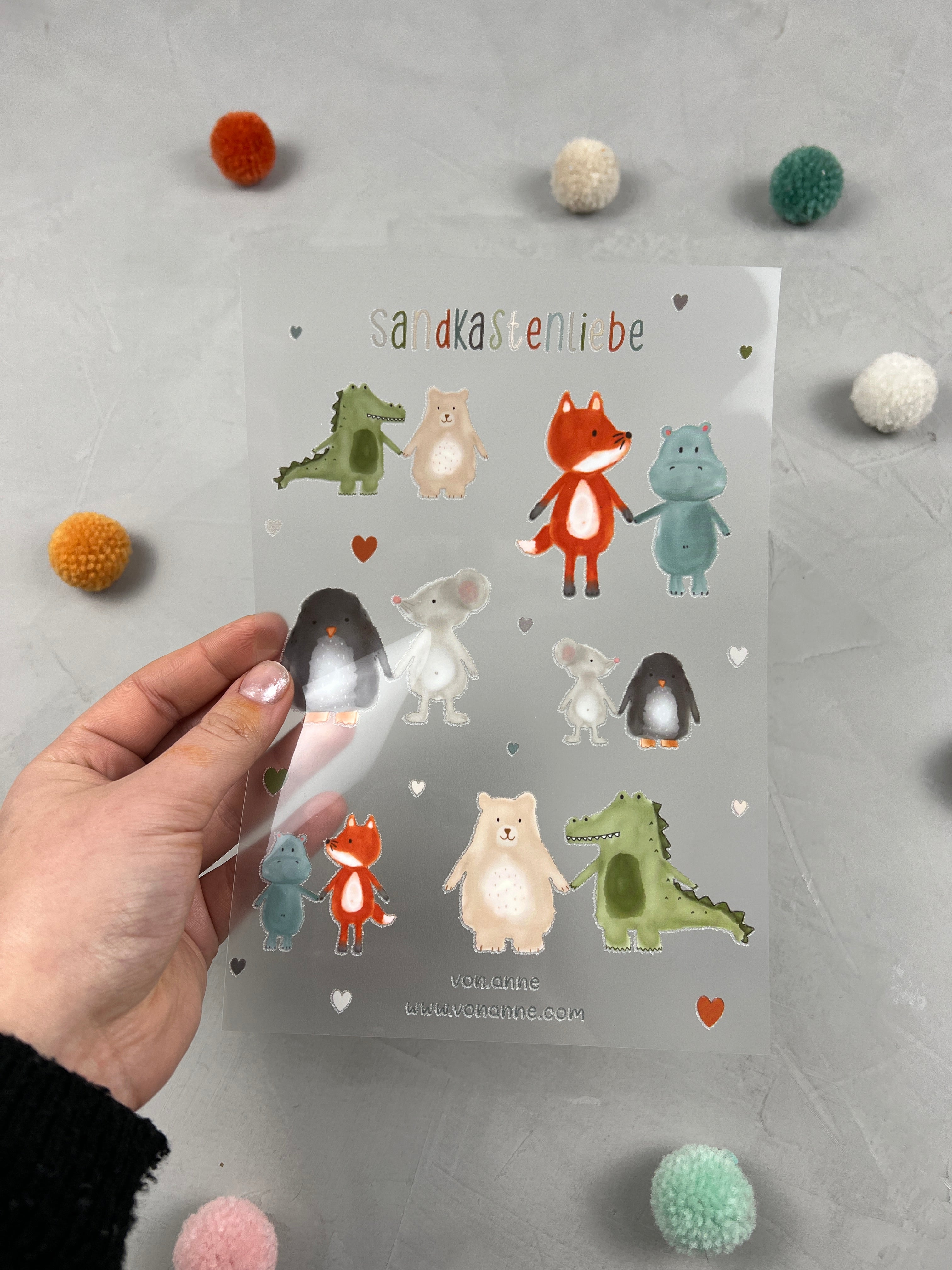 Bügelbildbogen - Sandkastenliebe