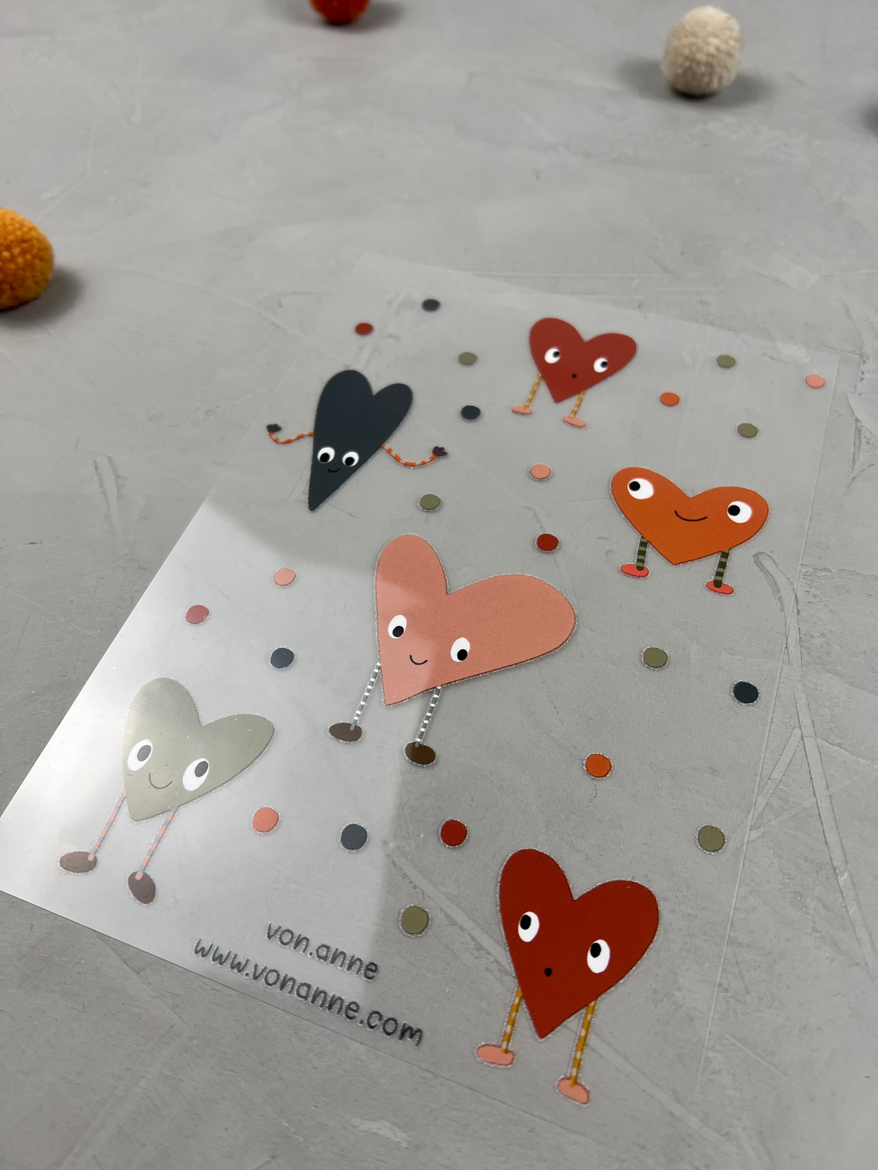 Bügelbildbogen - Herzrasen