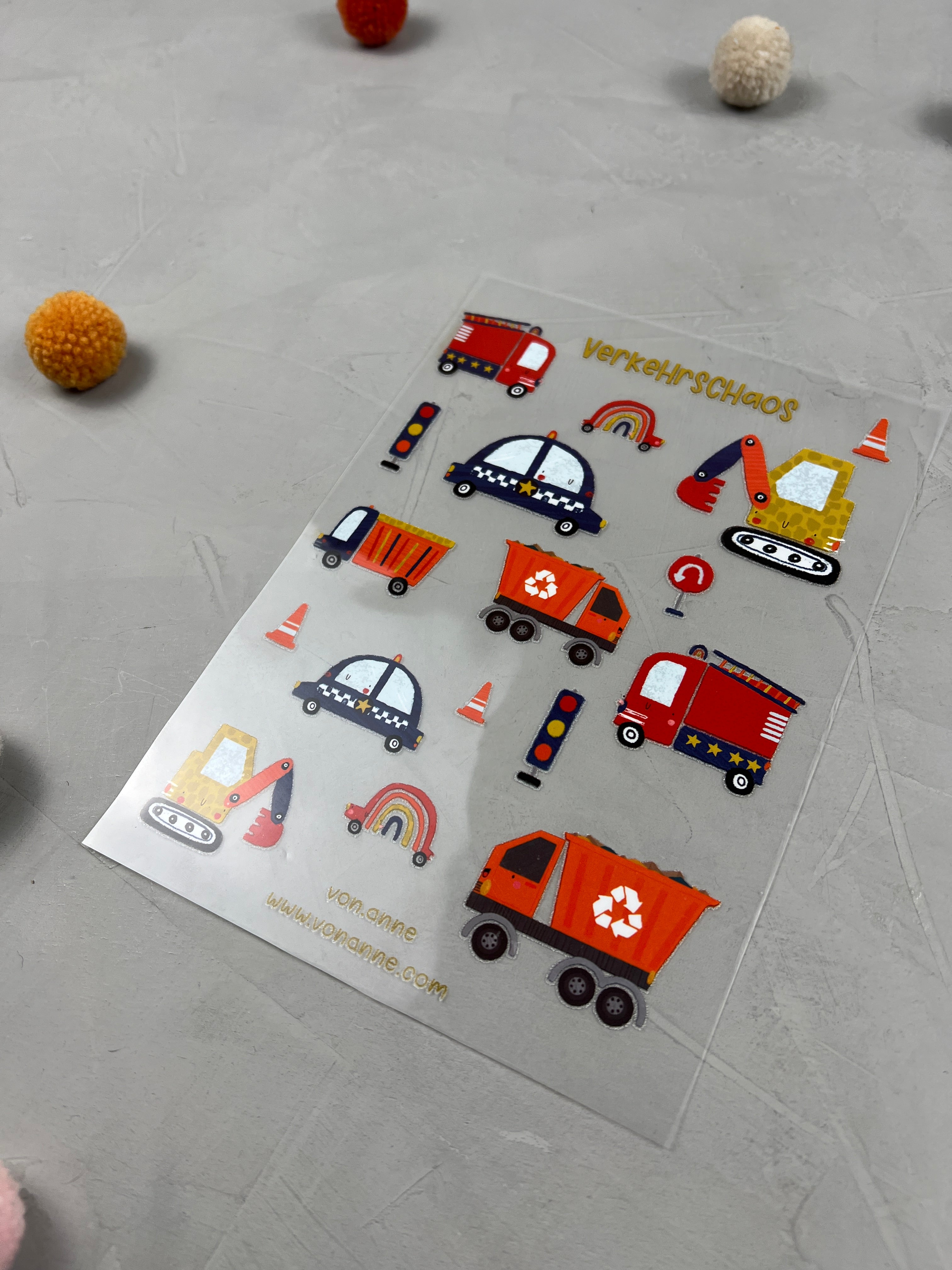 Bügelbildbogen - Verkehrschaos