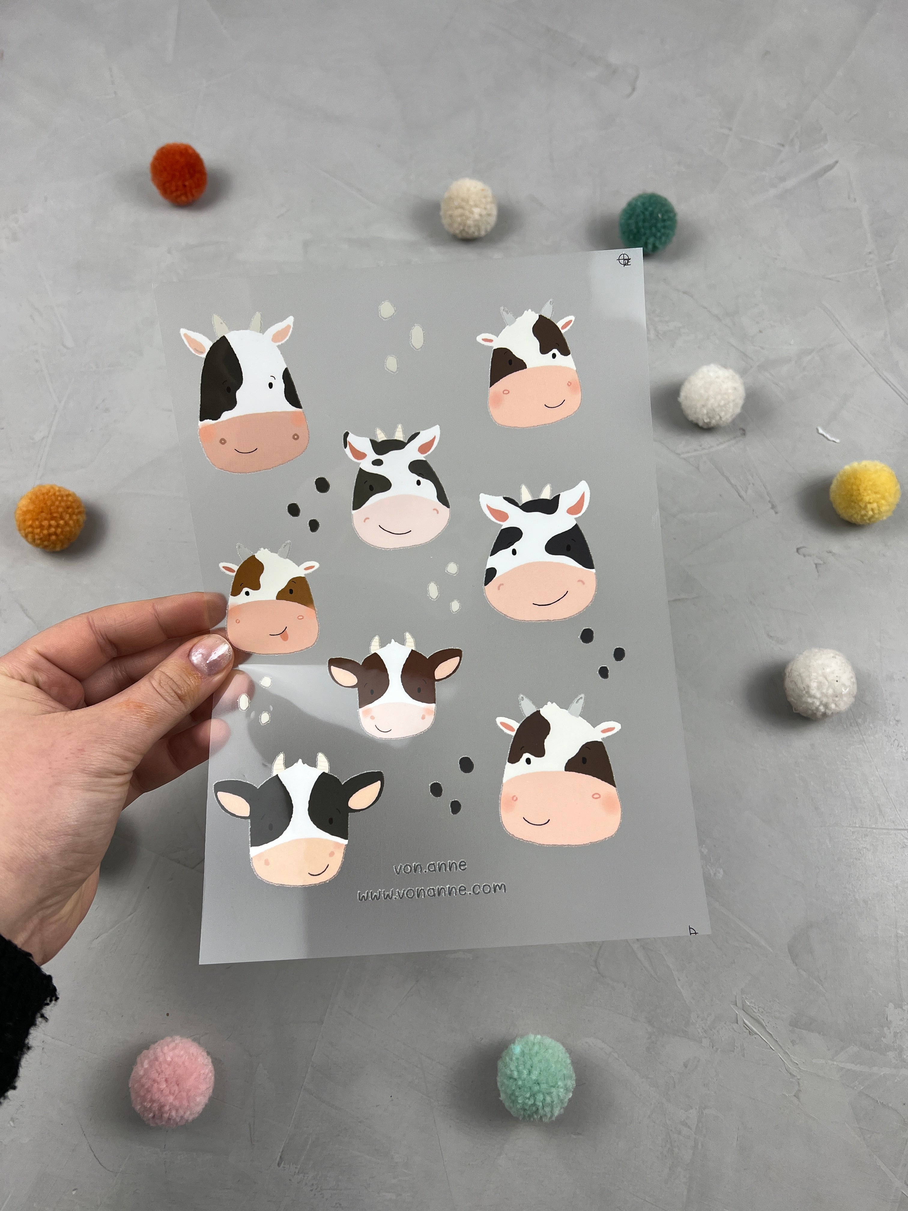 Bügelbildbogen - Nur Muht