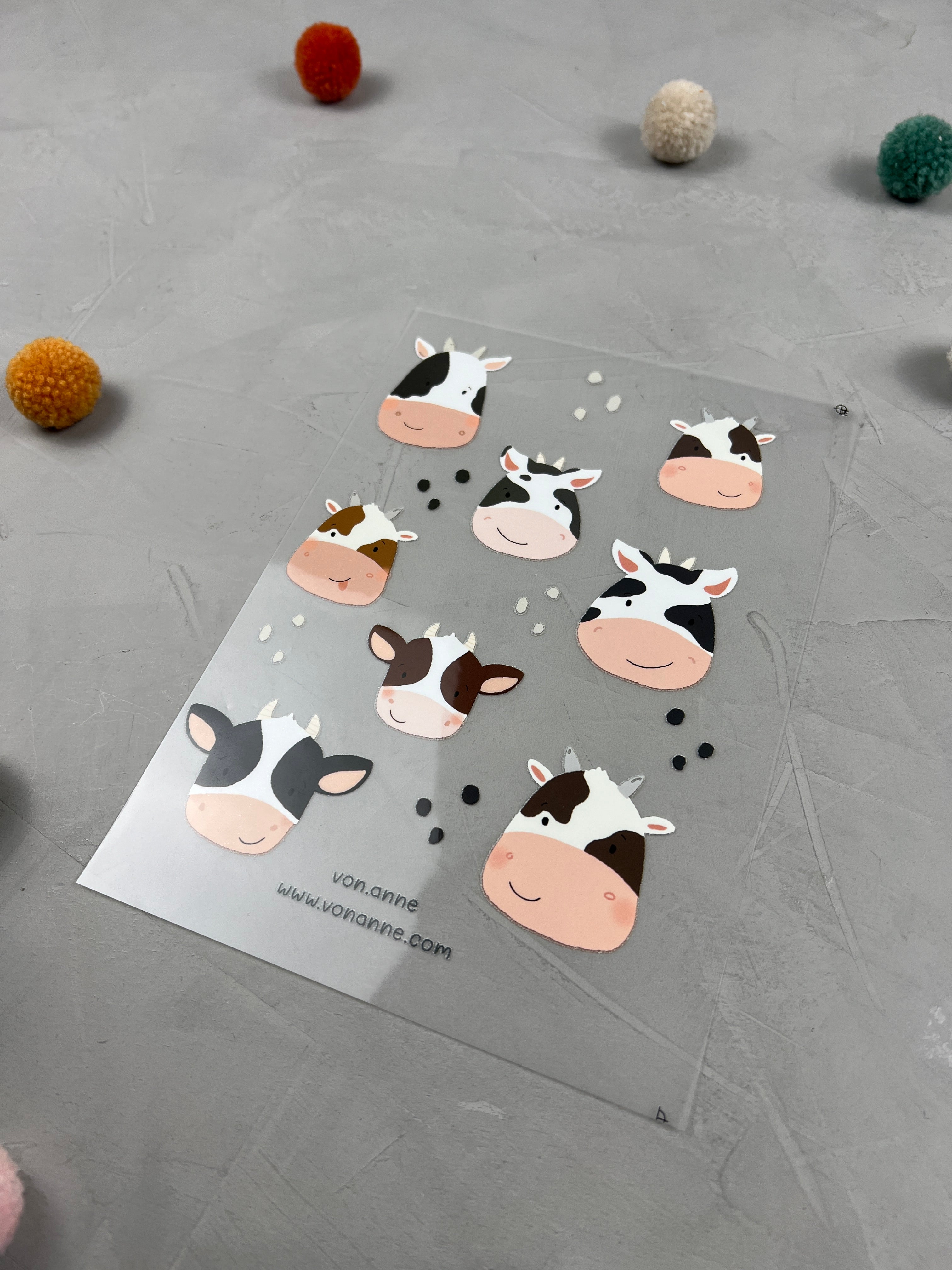 Bügelbildbogen - Nur Muht