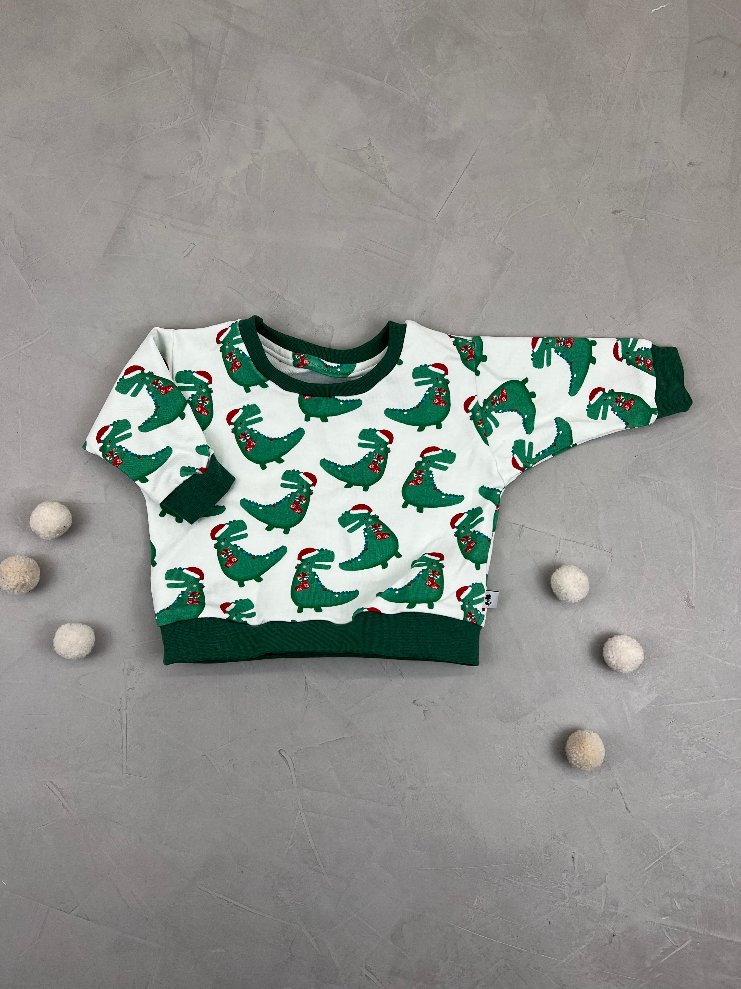 Oversize Sweatshirt - Tyranno Santa Rex (3-6 M)