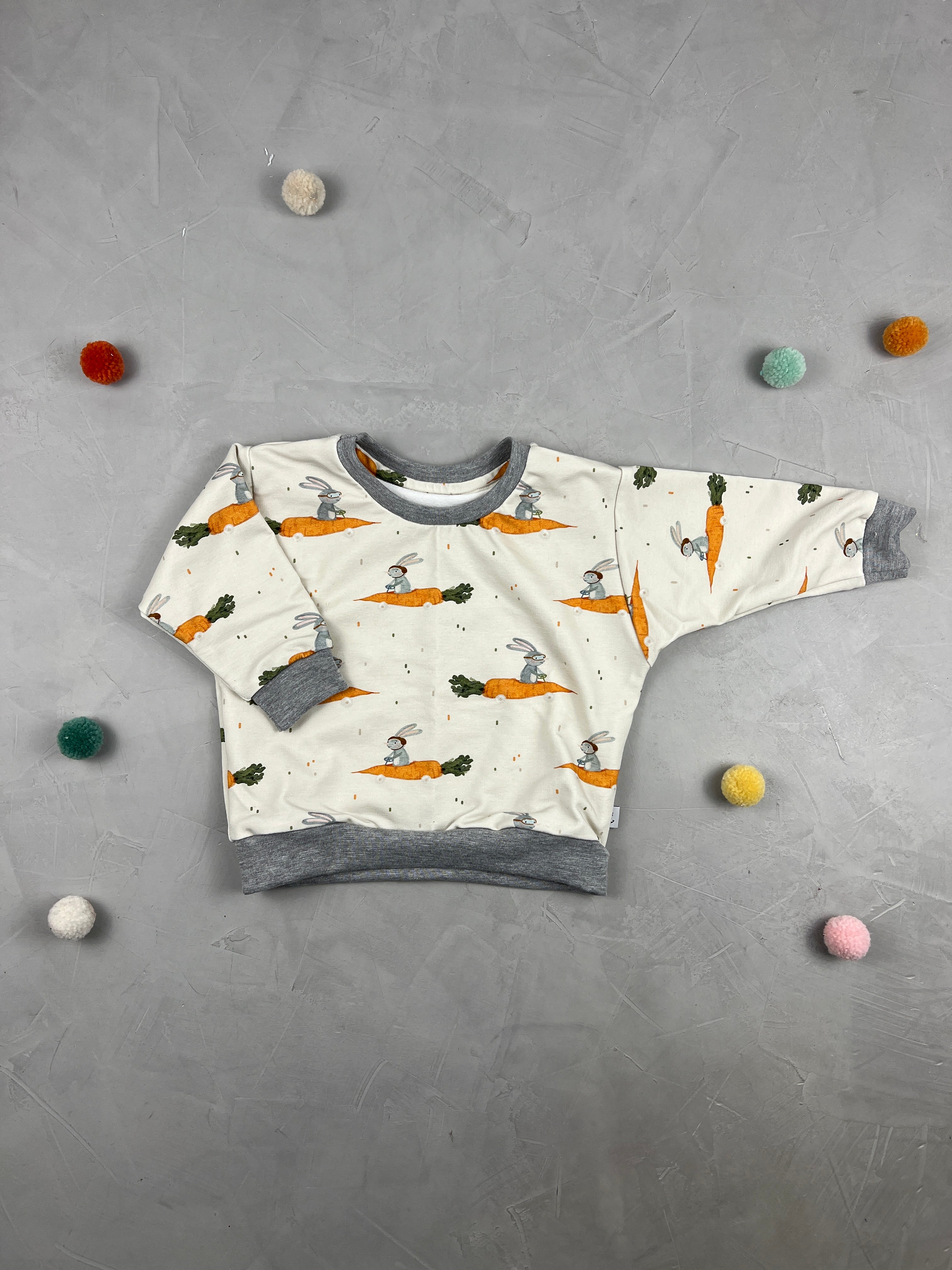 Oversize Sweatshirt - Flotte Karotte (9-12 M)