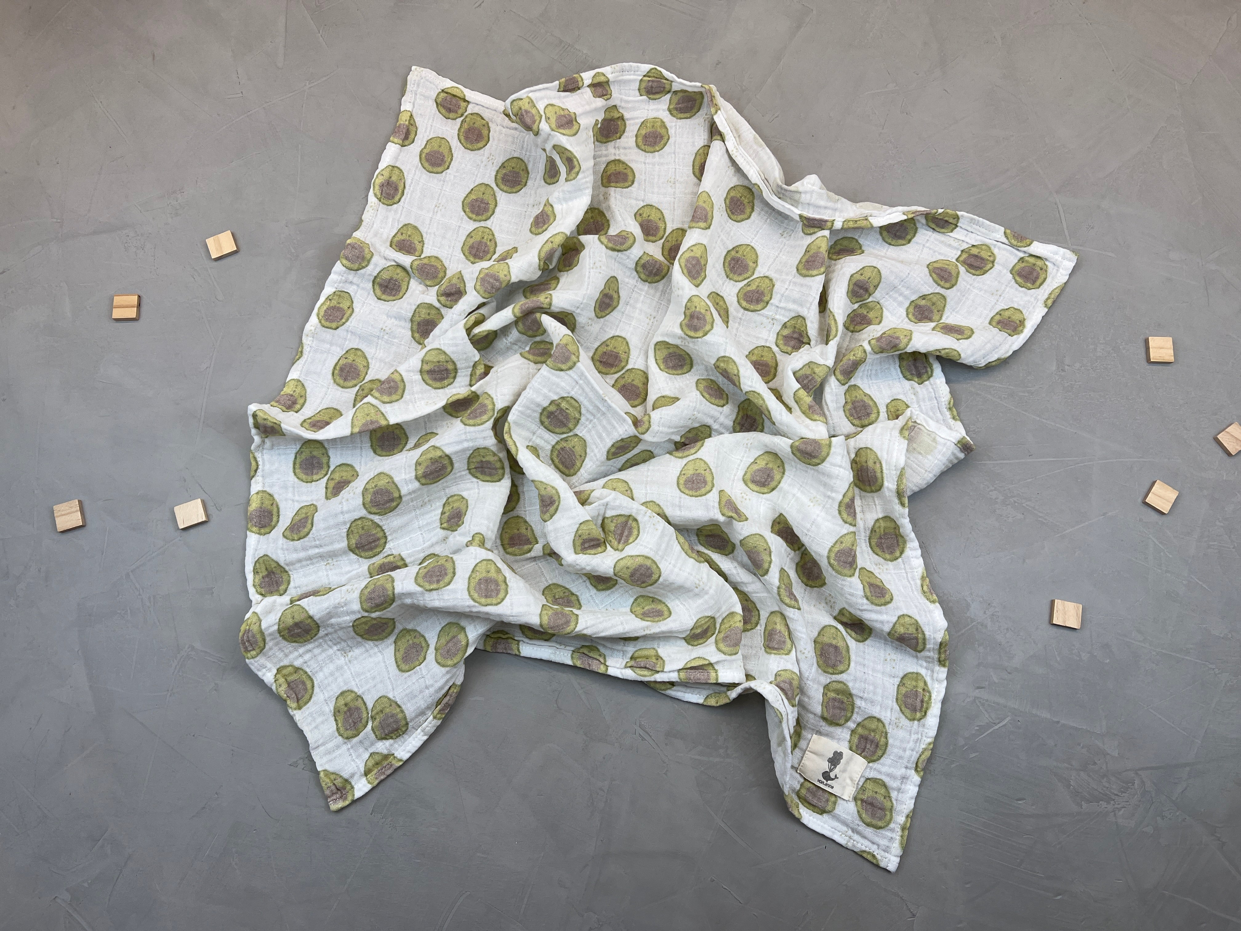 Musselinswaddle - Holy Guacamoly (80x80 cm)