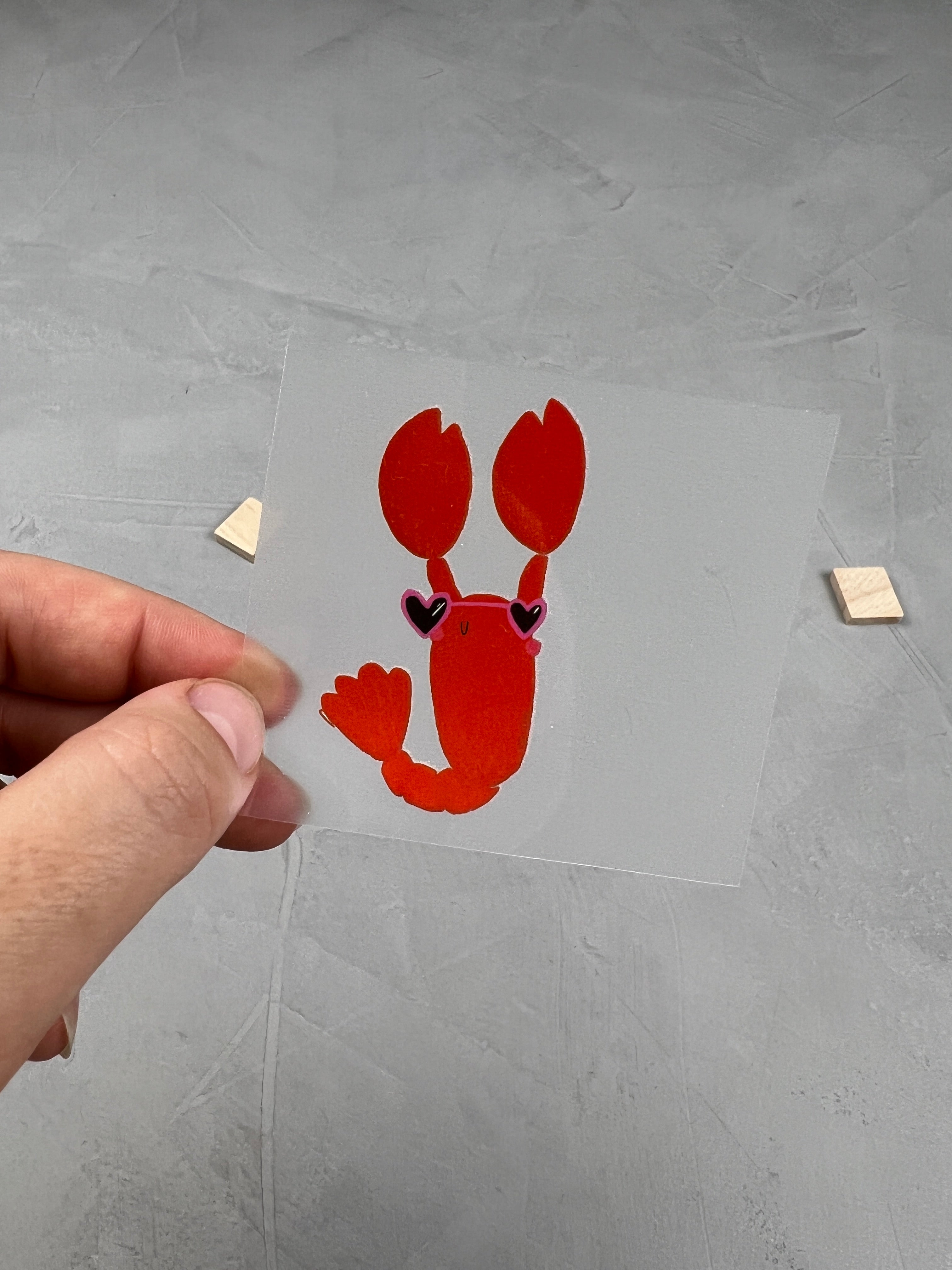 kleines Bügelbild - Du bist Hummer!