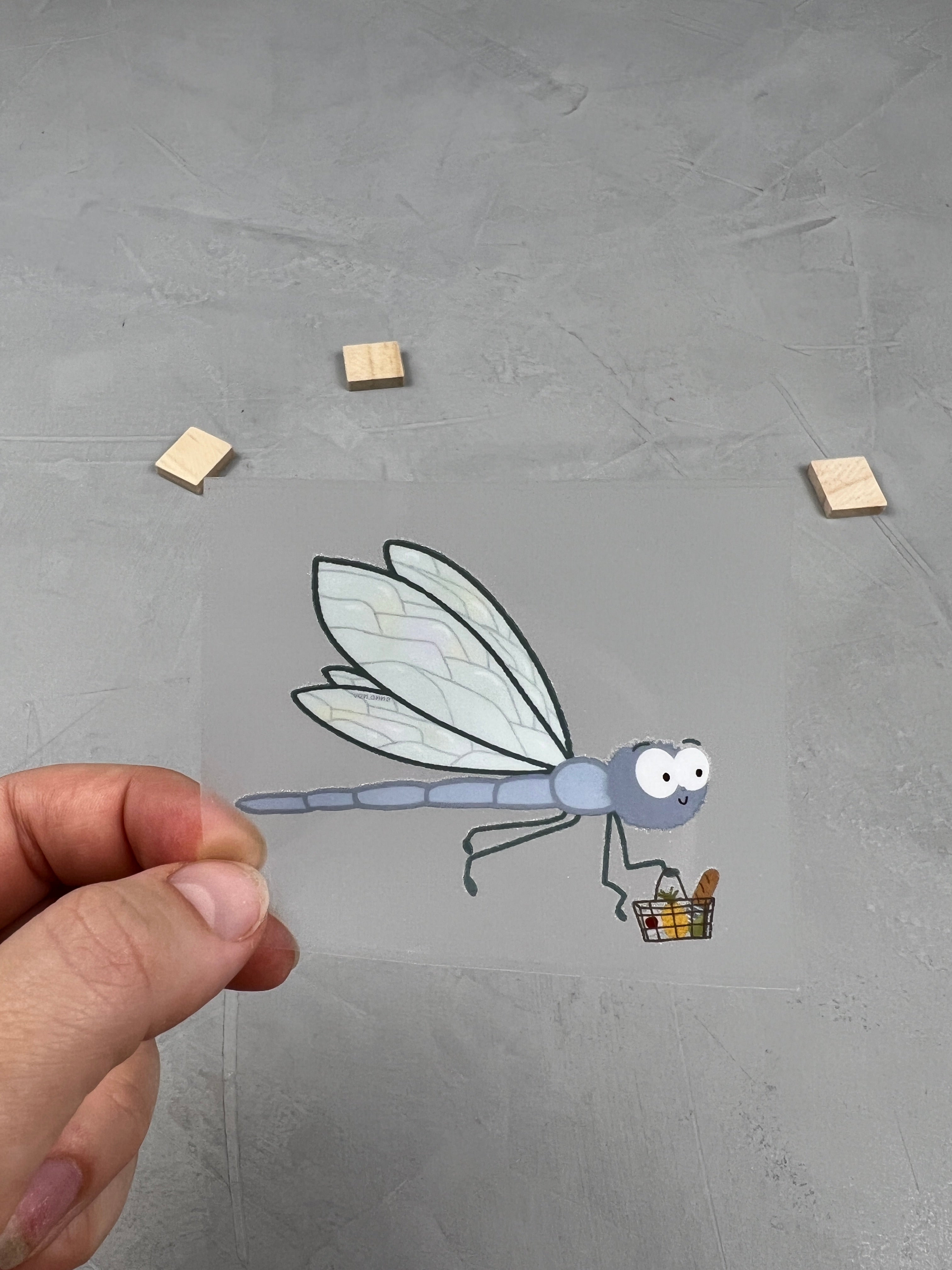 kleines Bügelbild - Fluggesellschaft/blau