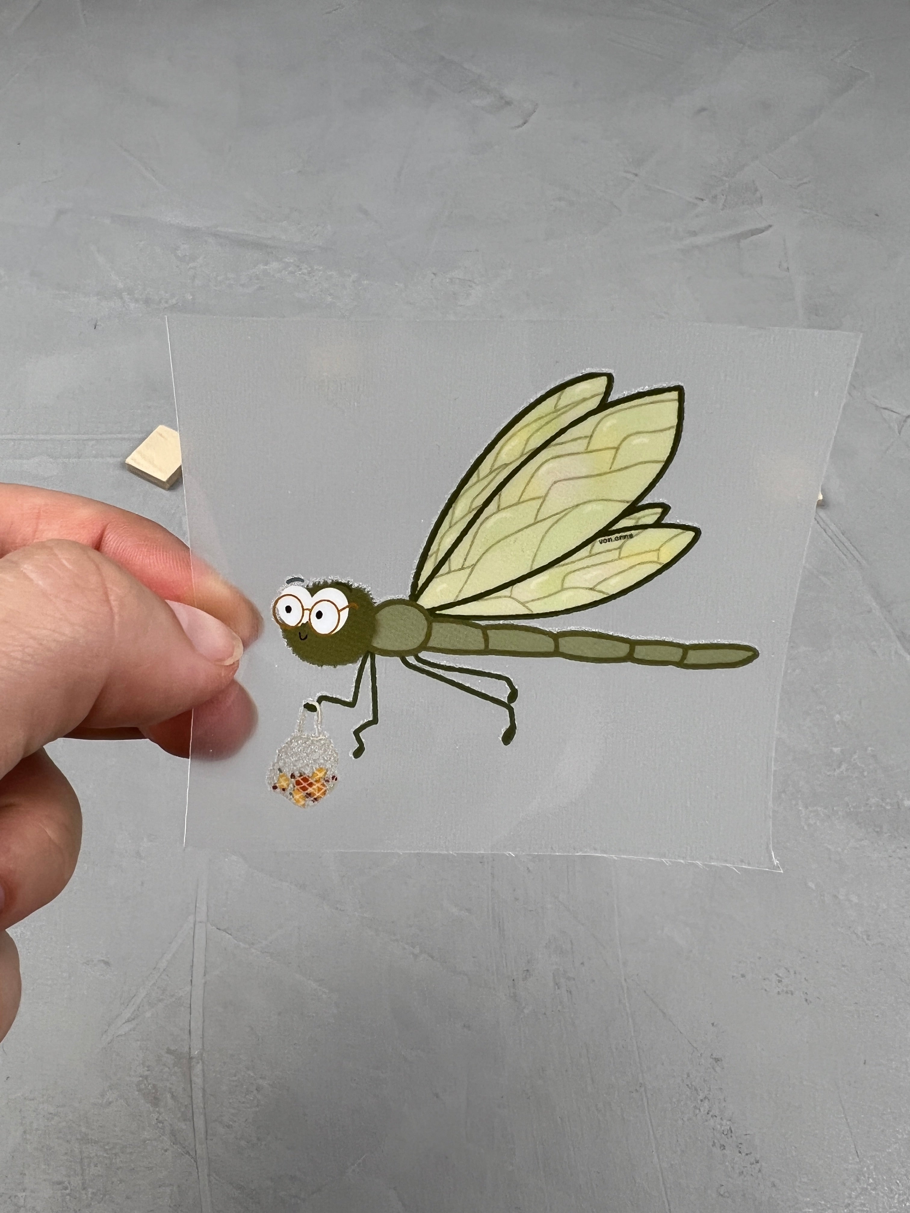 kleines Bügelbild - Fluggesellschaft/grün