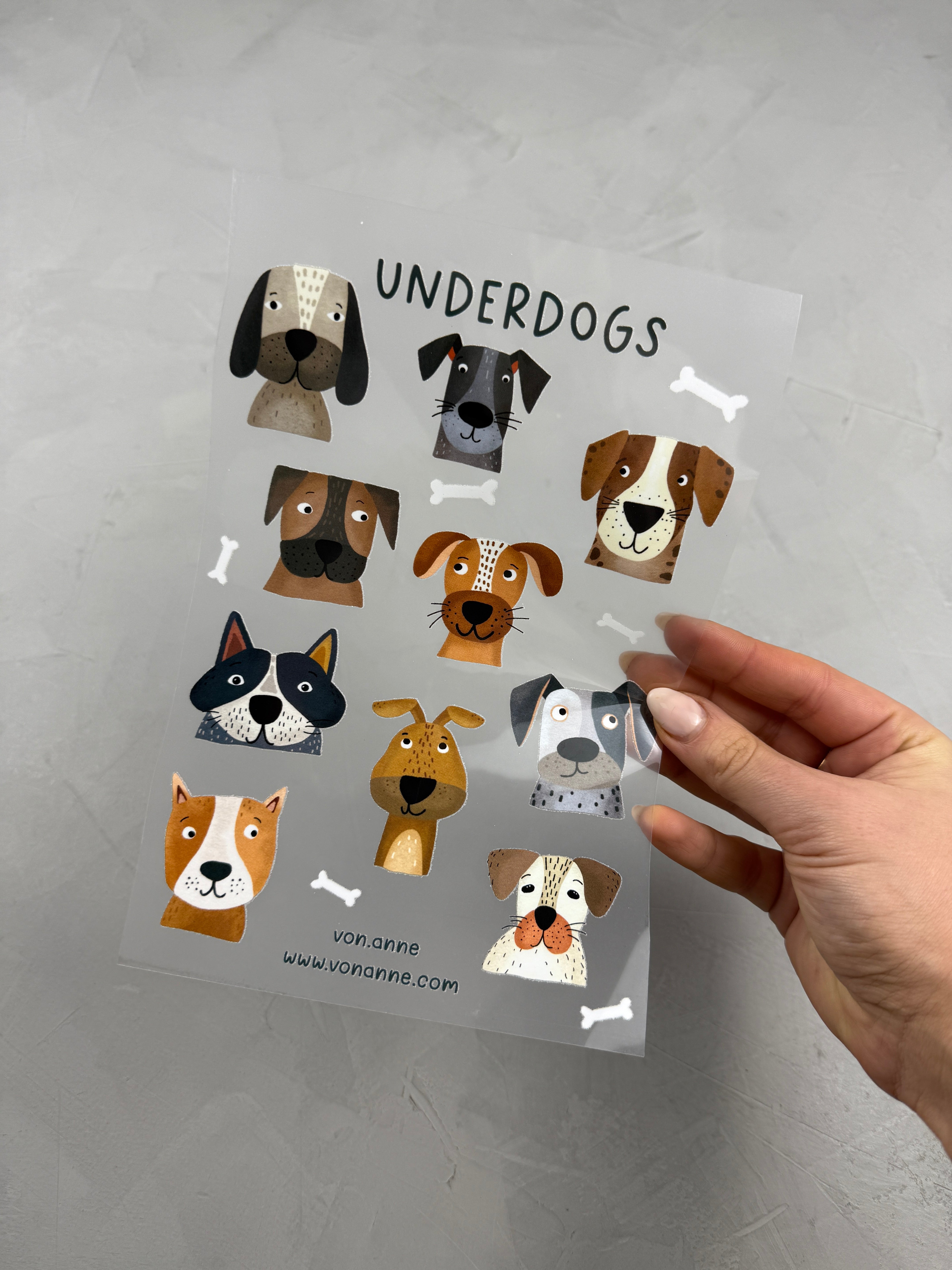 Bügelbildbogen - Underdogs