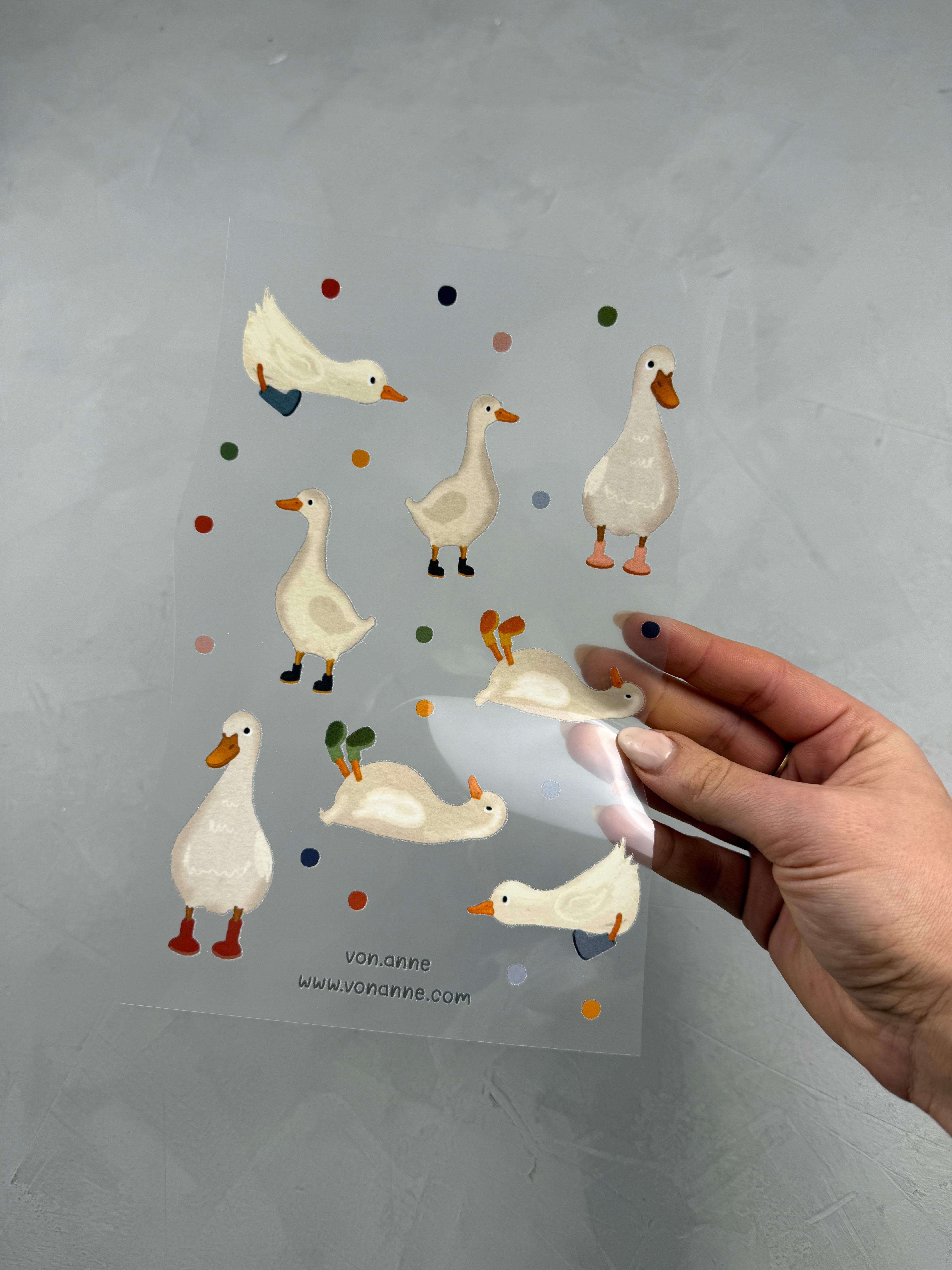 Bügelbildbogen - Gans oder garnicht