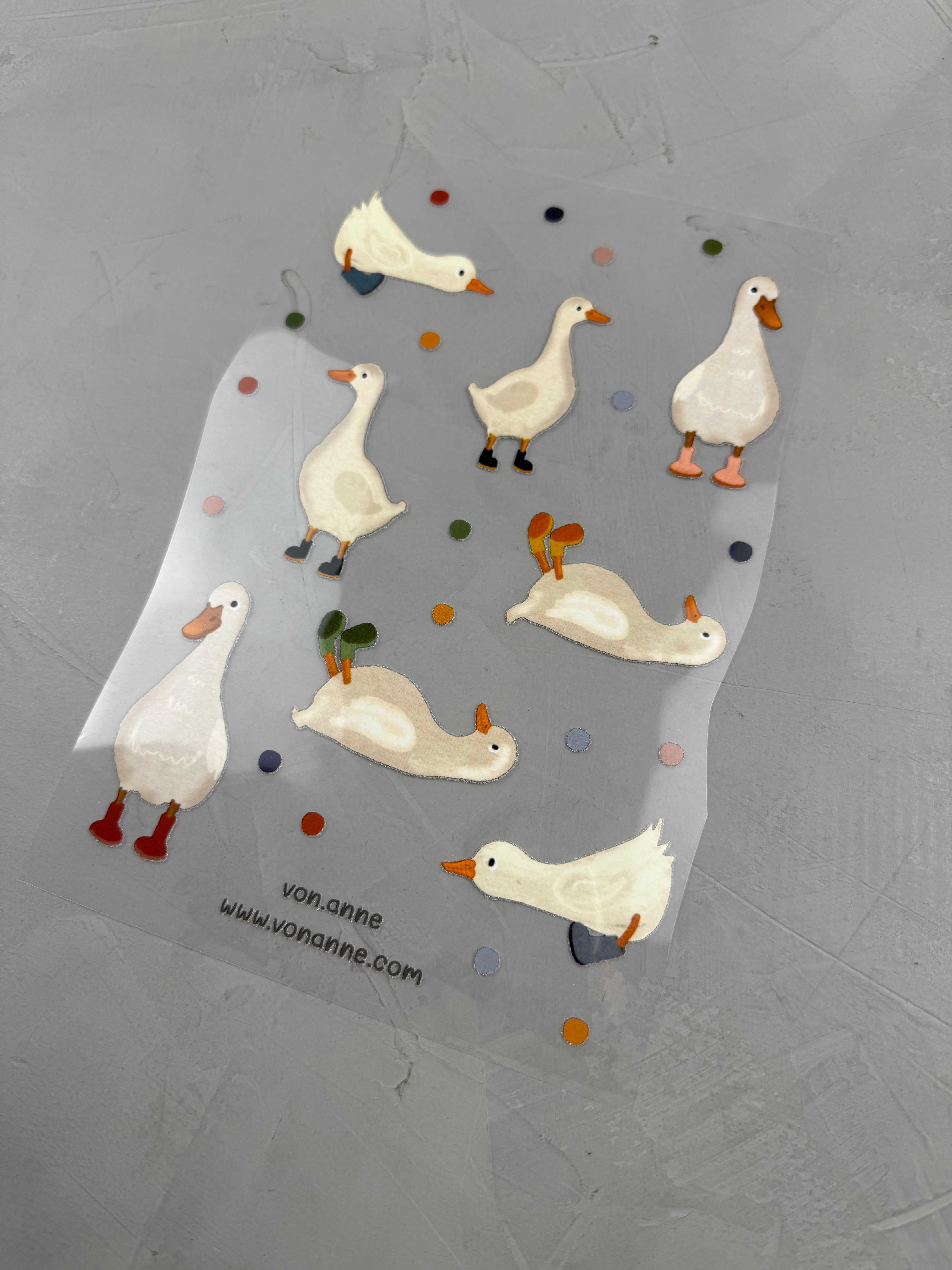 Bügelbildbogen - Gans oder garnicht