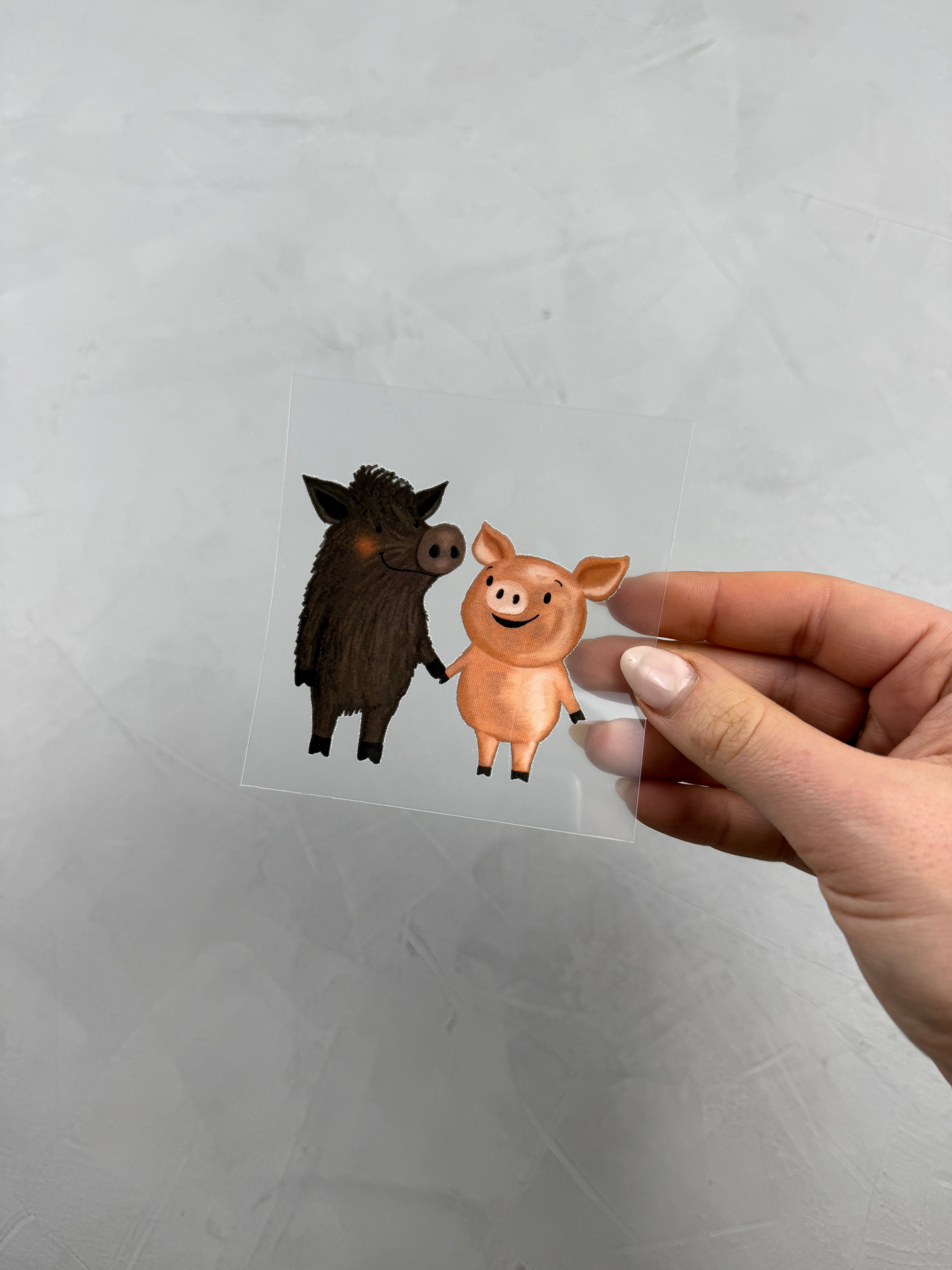 kleines Bügelbild - Schwein gehabt