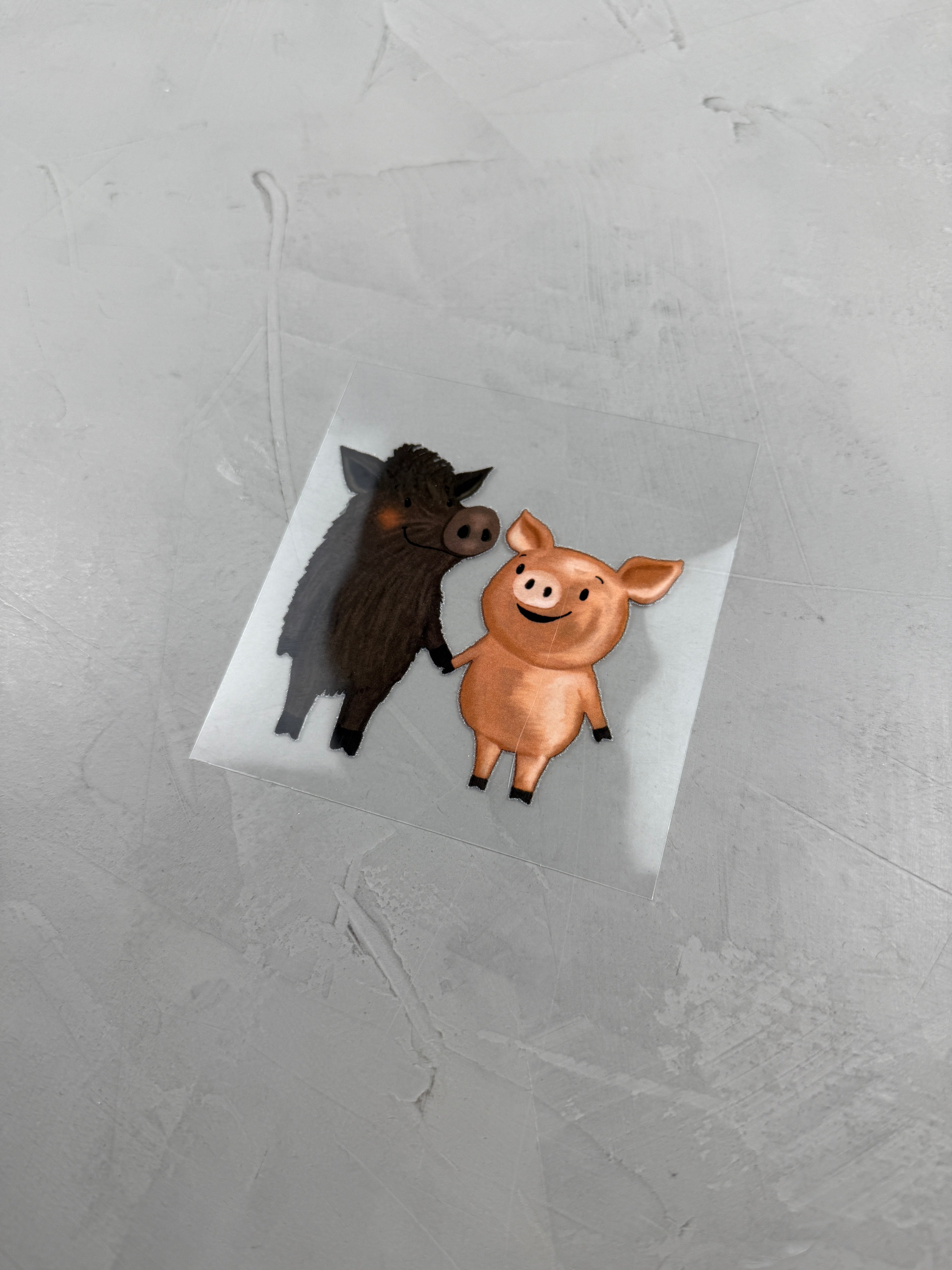 kleines Bügelbild - Schwein gehabt