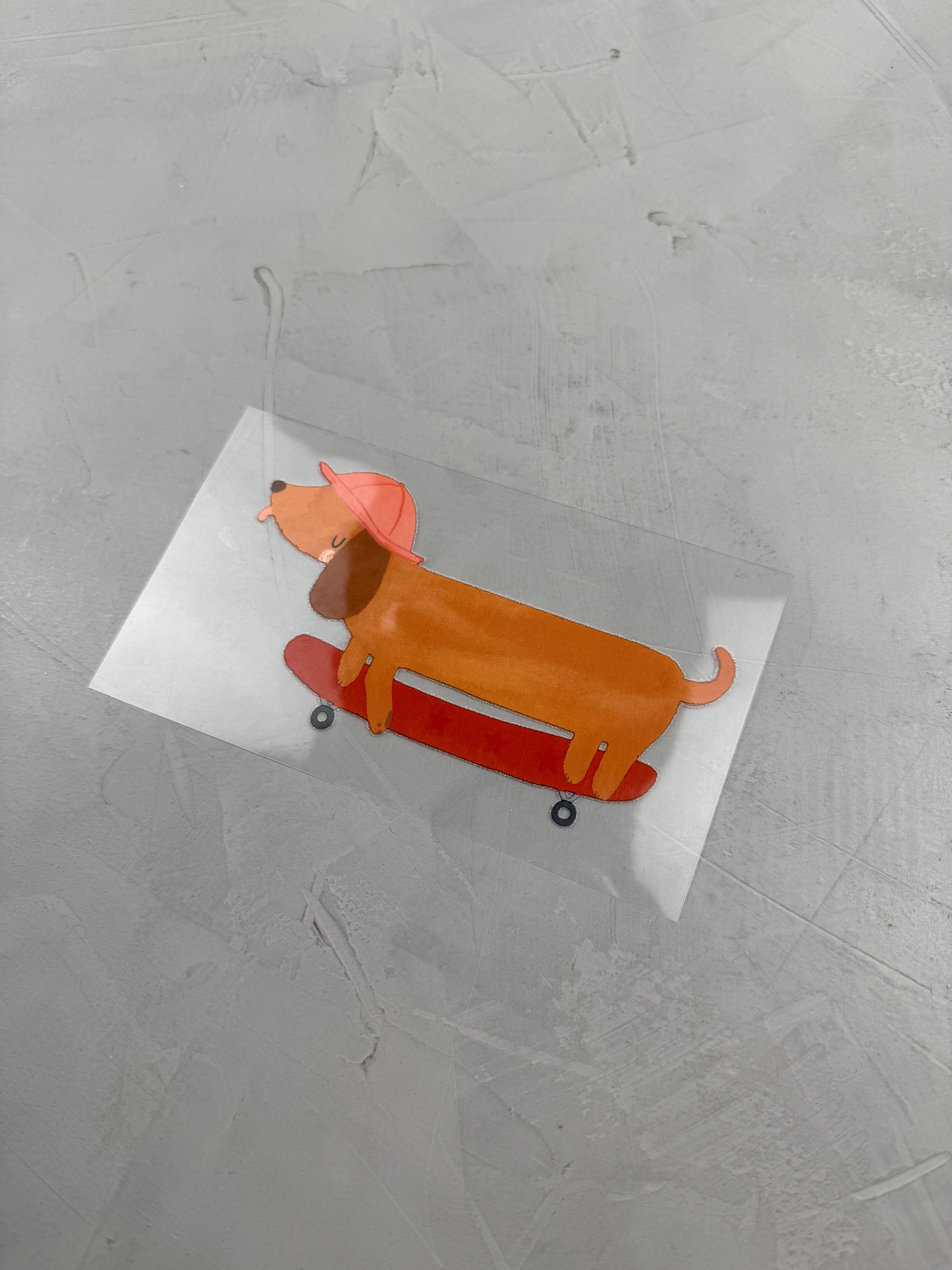 kleines Bügelbild - Wackeldackel