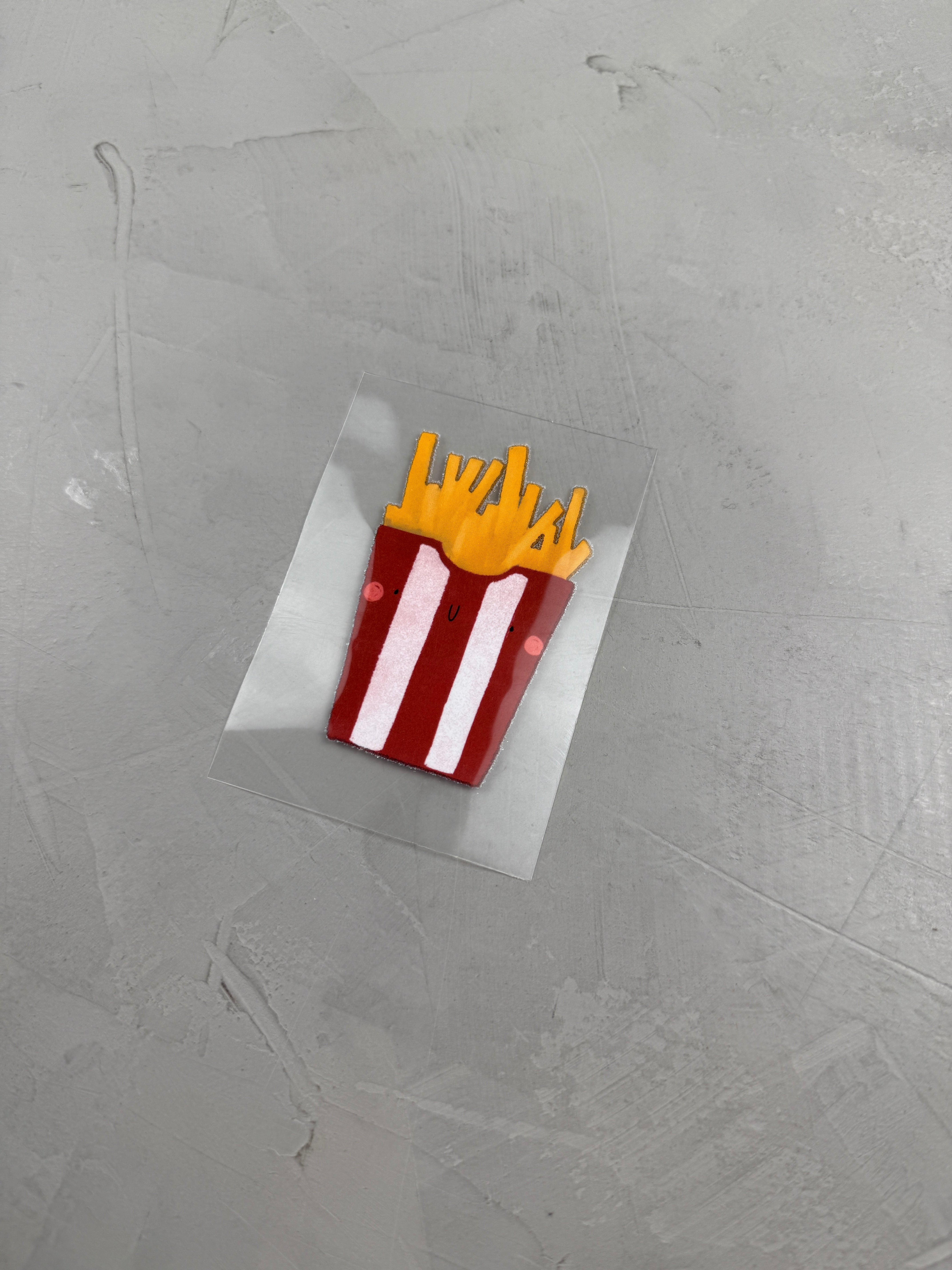 kleines Bügelbild - Freibadfritten