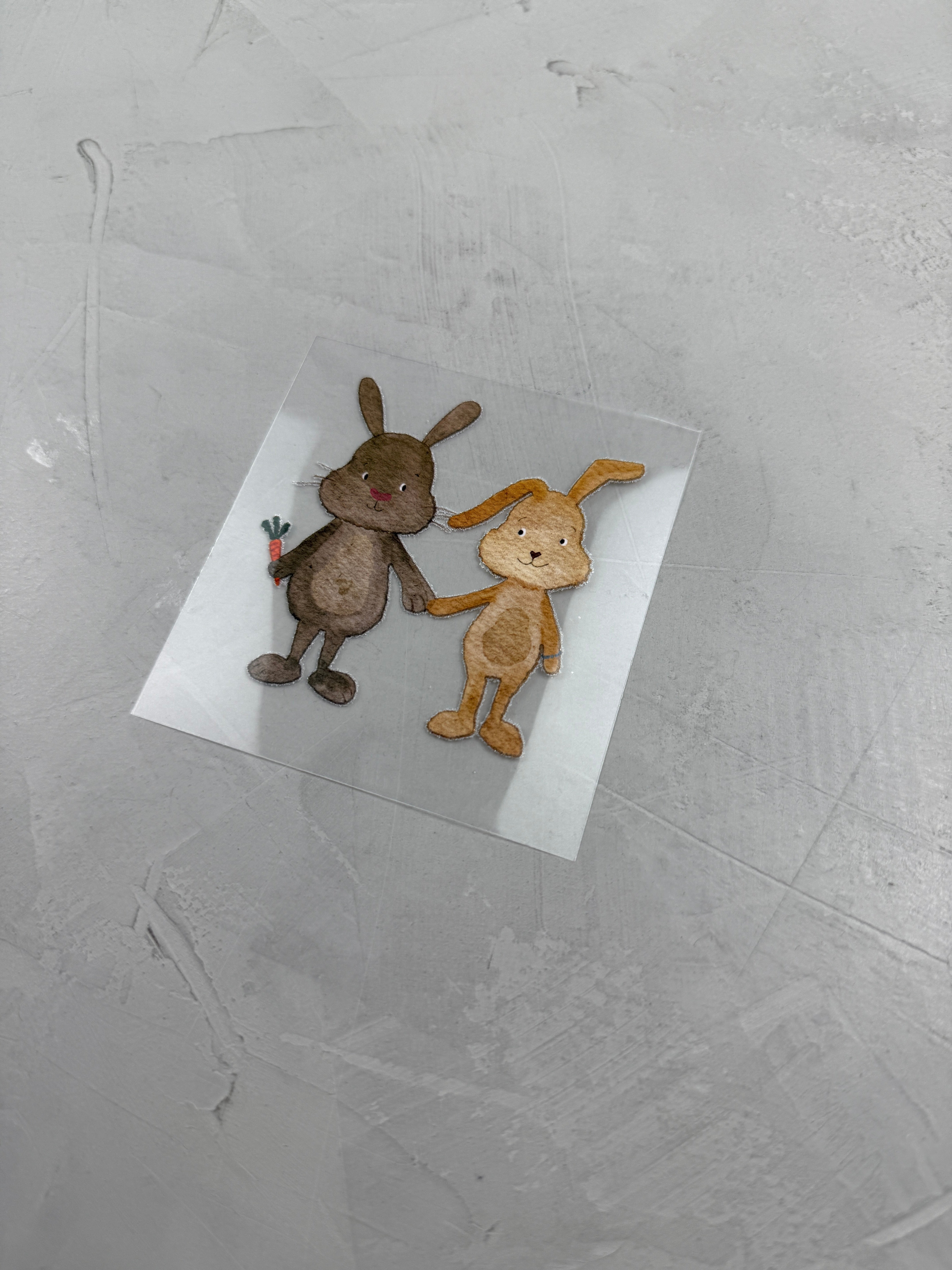 kleines Bügelbild - Doppelt gehoppelt/dunkel