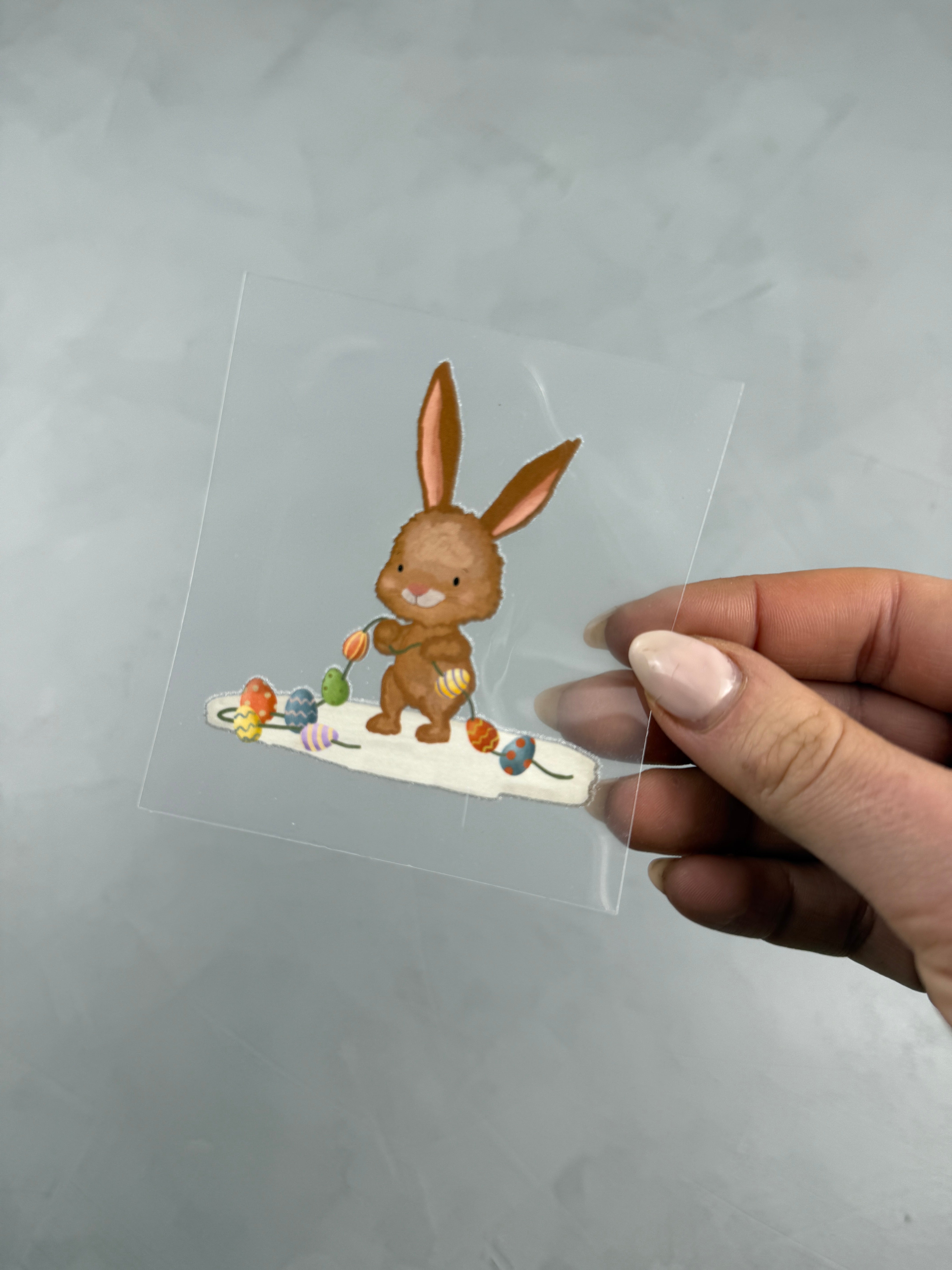 kleines Bügelbild - wie am Schnürchen