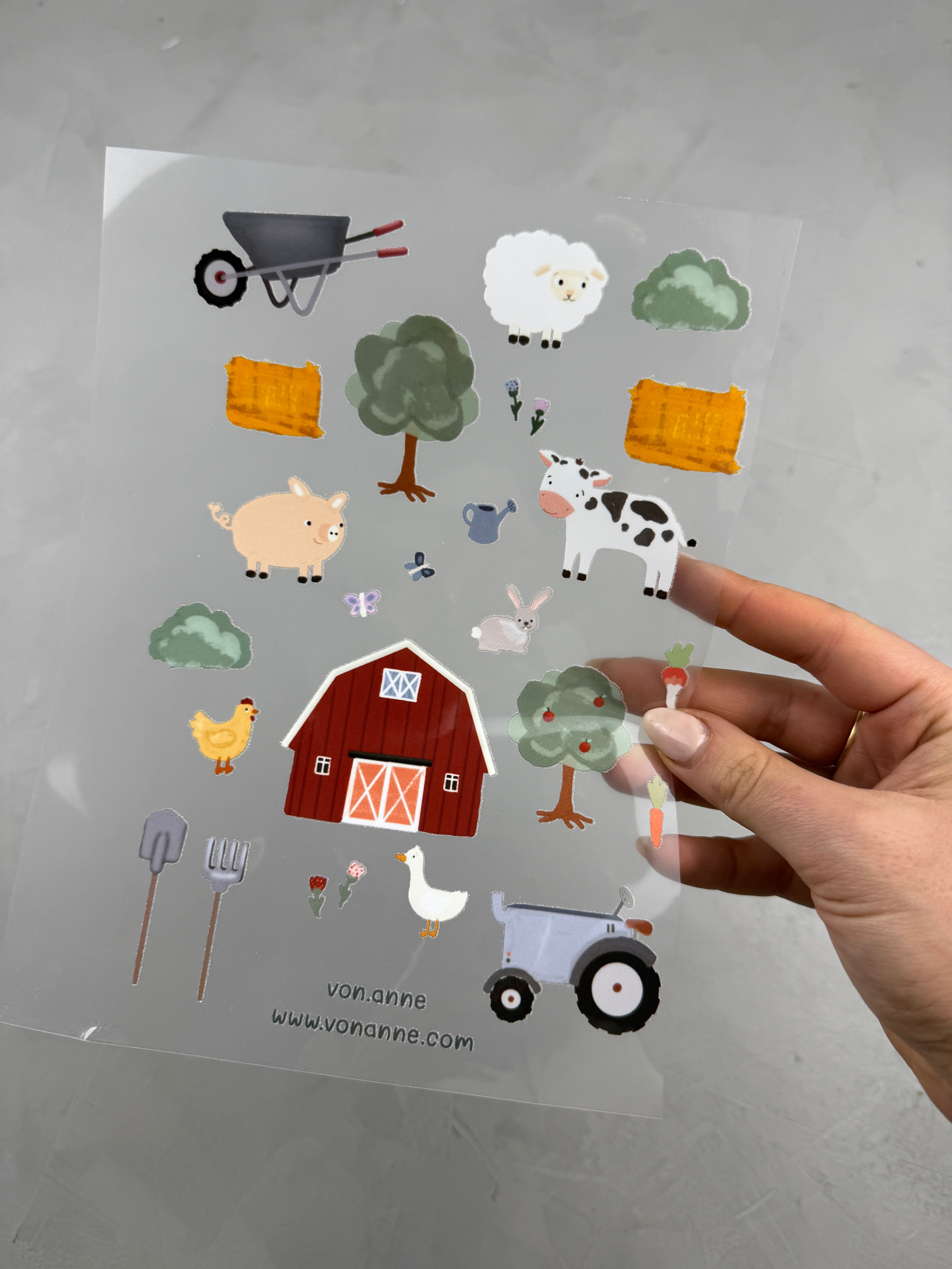 Bügelbildbogen - Landleben