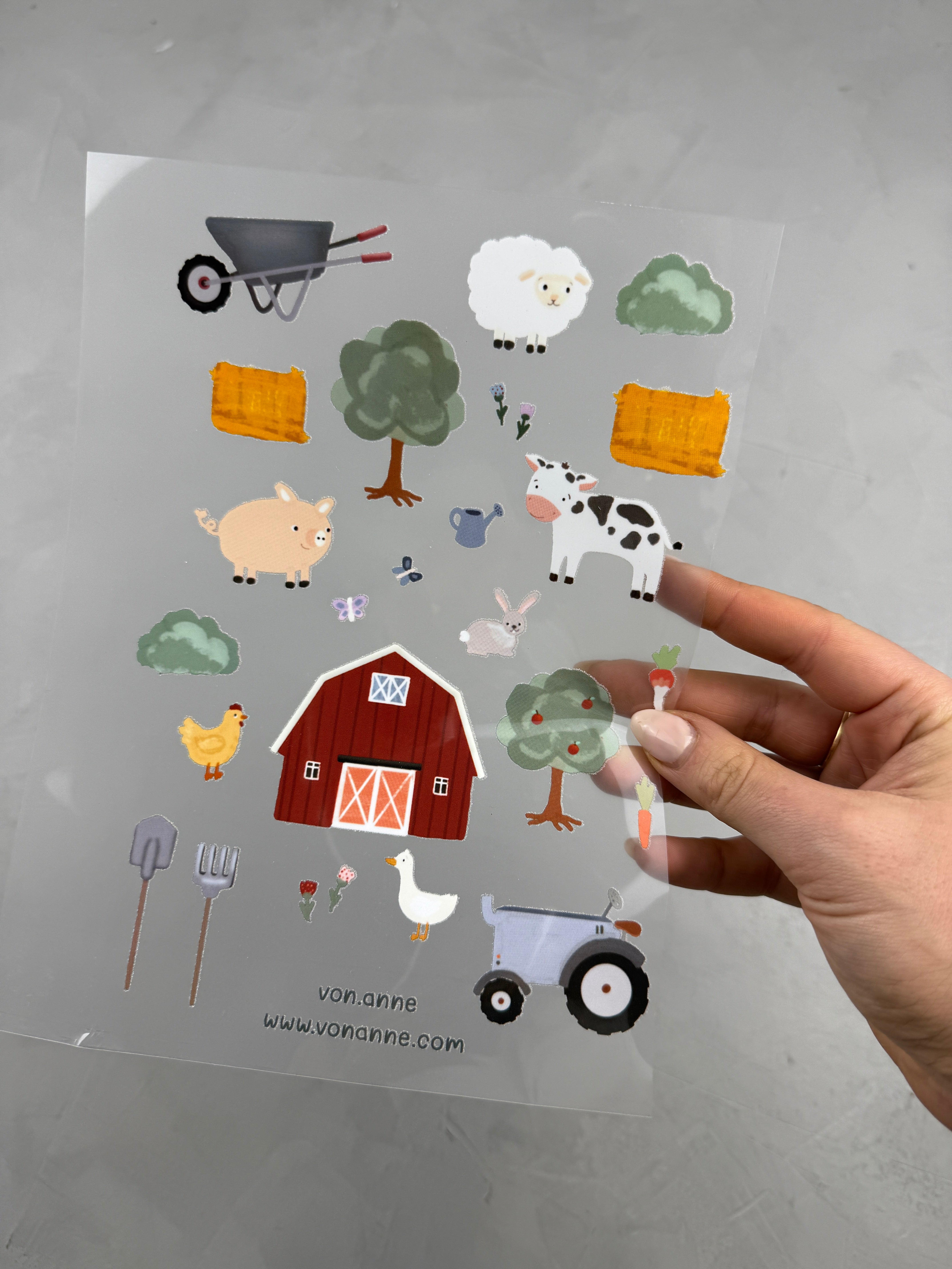 Bügelbildbogen - Landleben