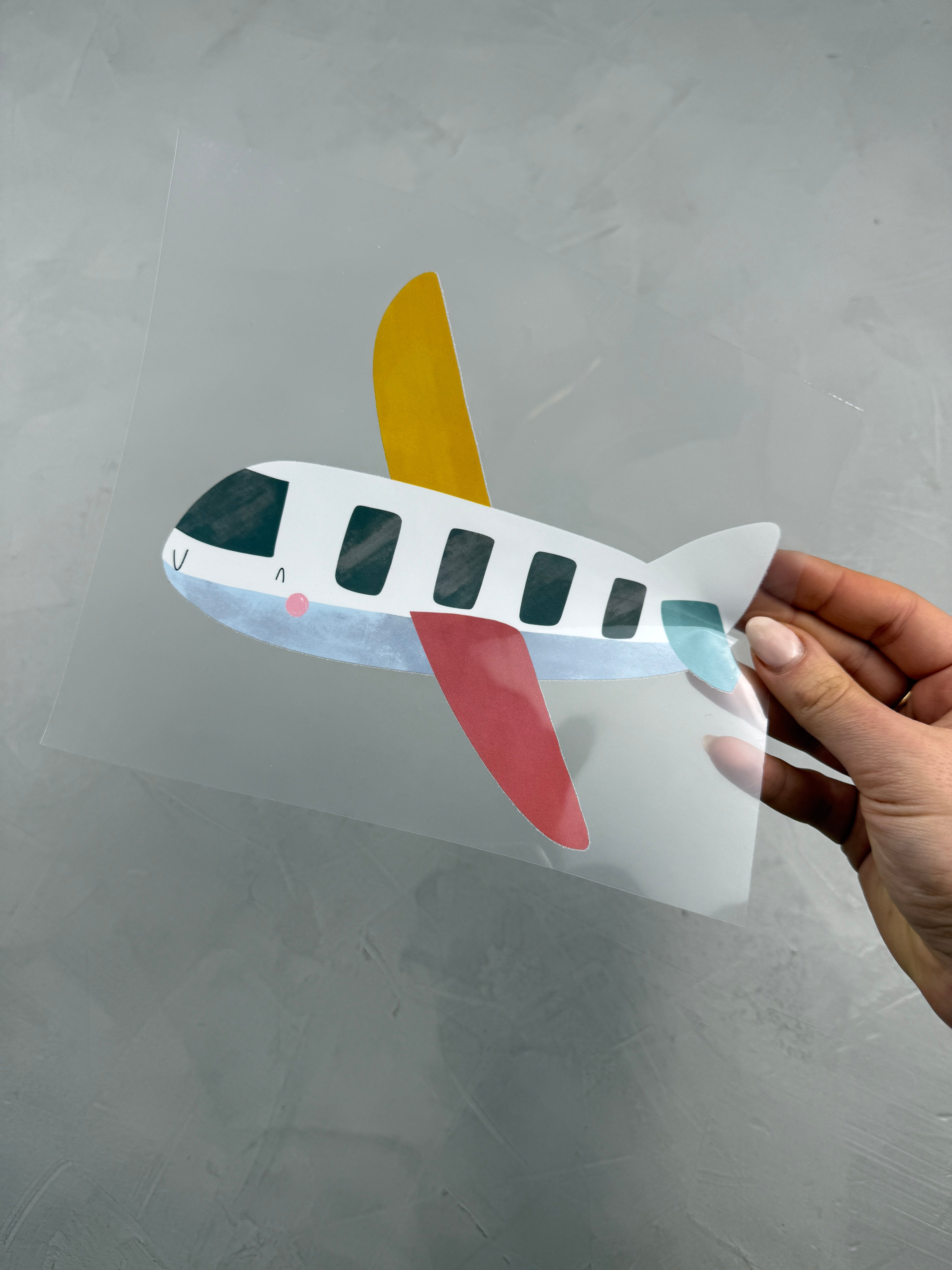 großes Bügelbild - Flugmodus