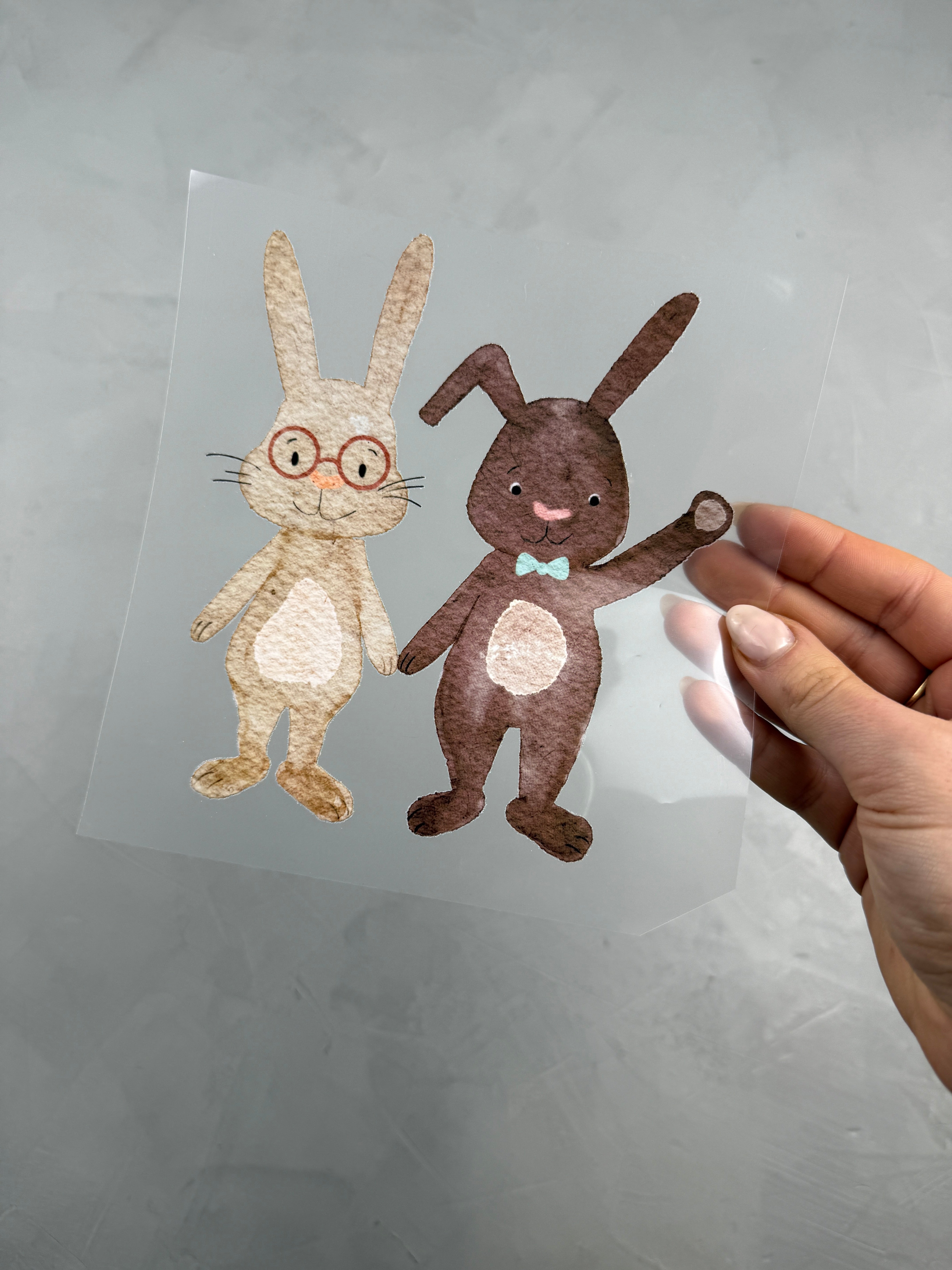 großes Bügelbild - Doppelt gehoppelt