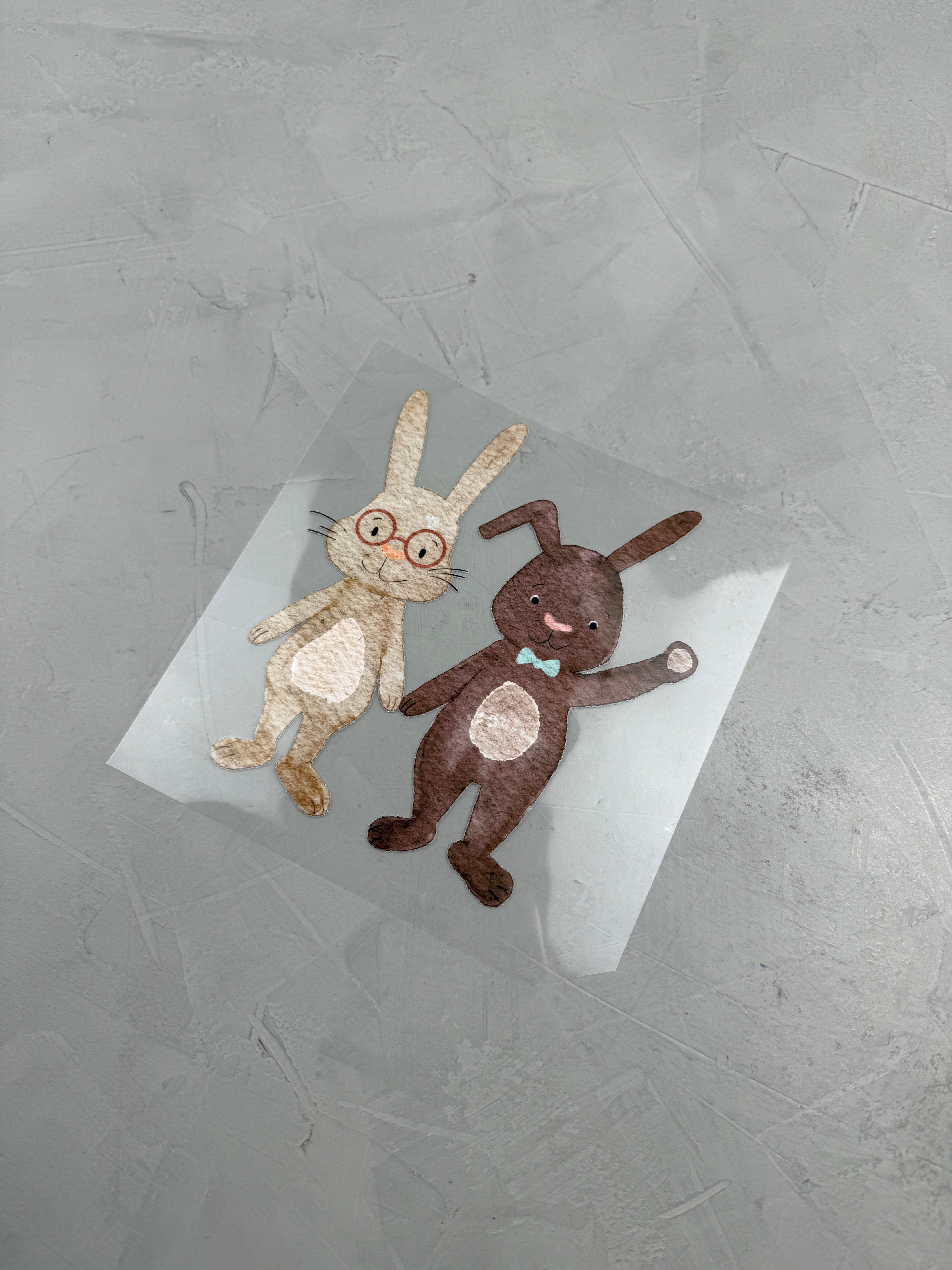 großes Bügelbild - Doppelt gehoppelt