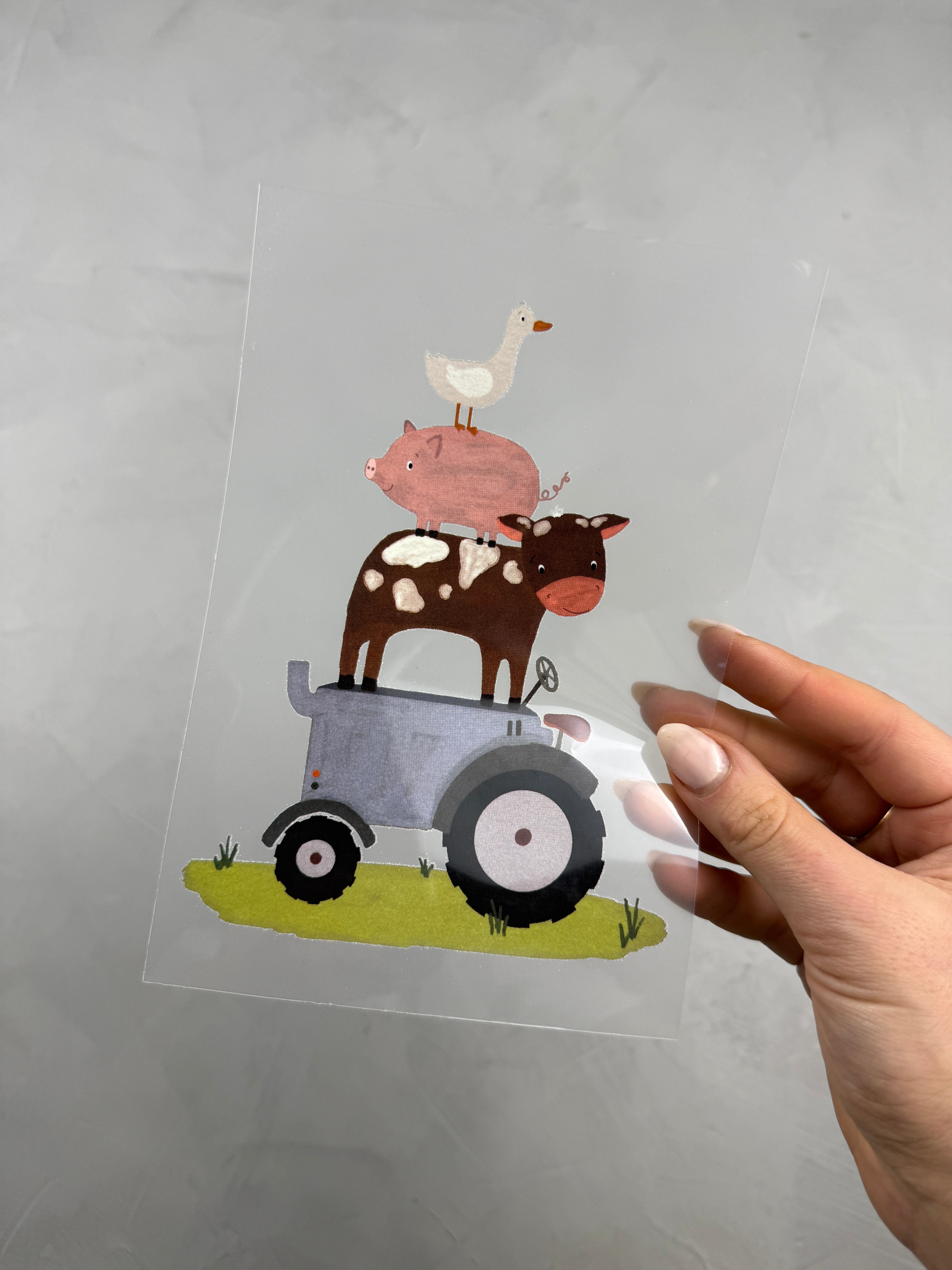 großes Bügelbild - Muhsikanten