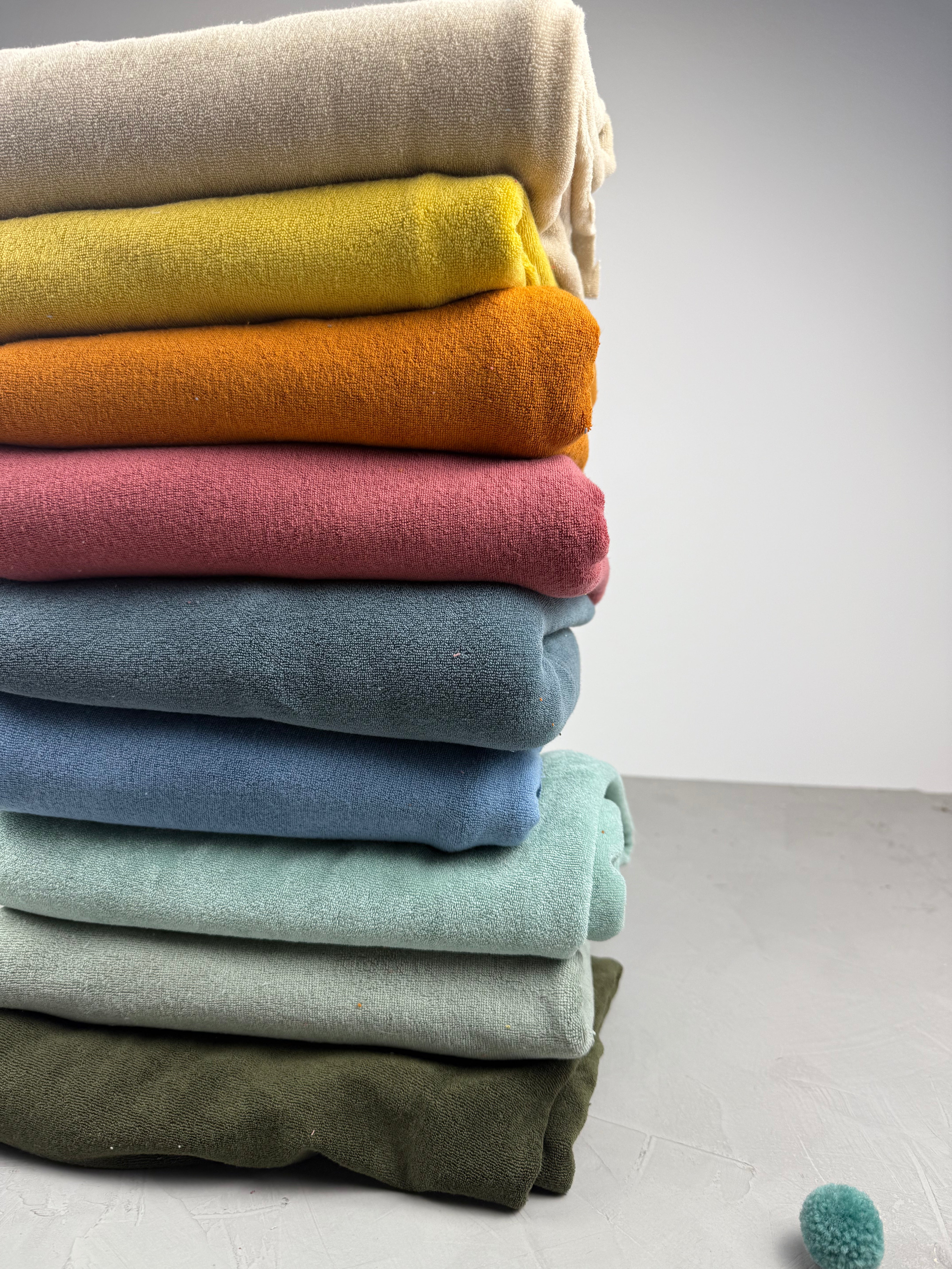 einfarbiger Stretch Frottee