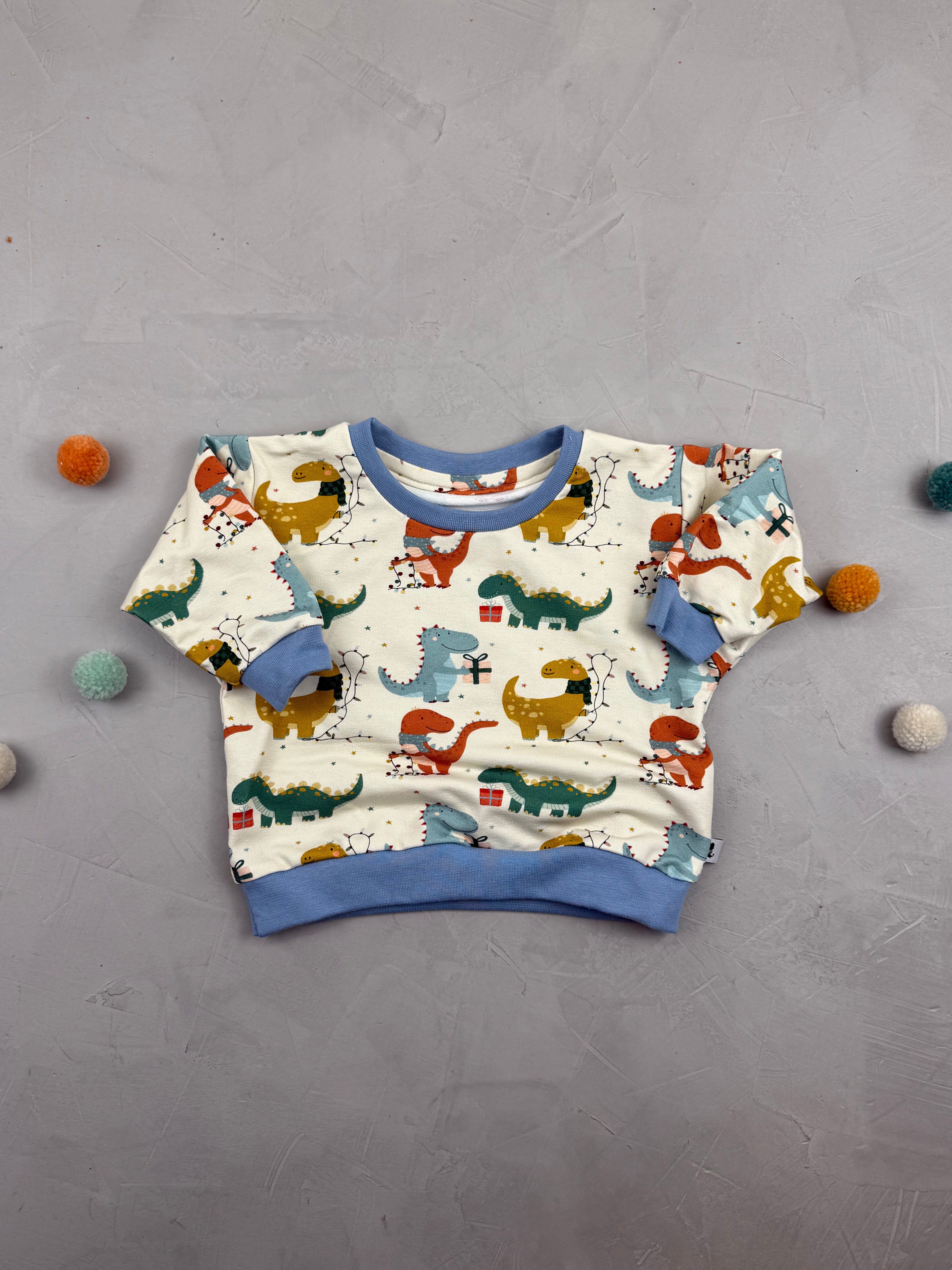 Oversize Sweatshirt - Präsentosaurus (6-9 M)