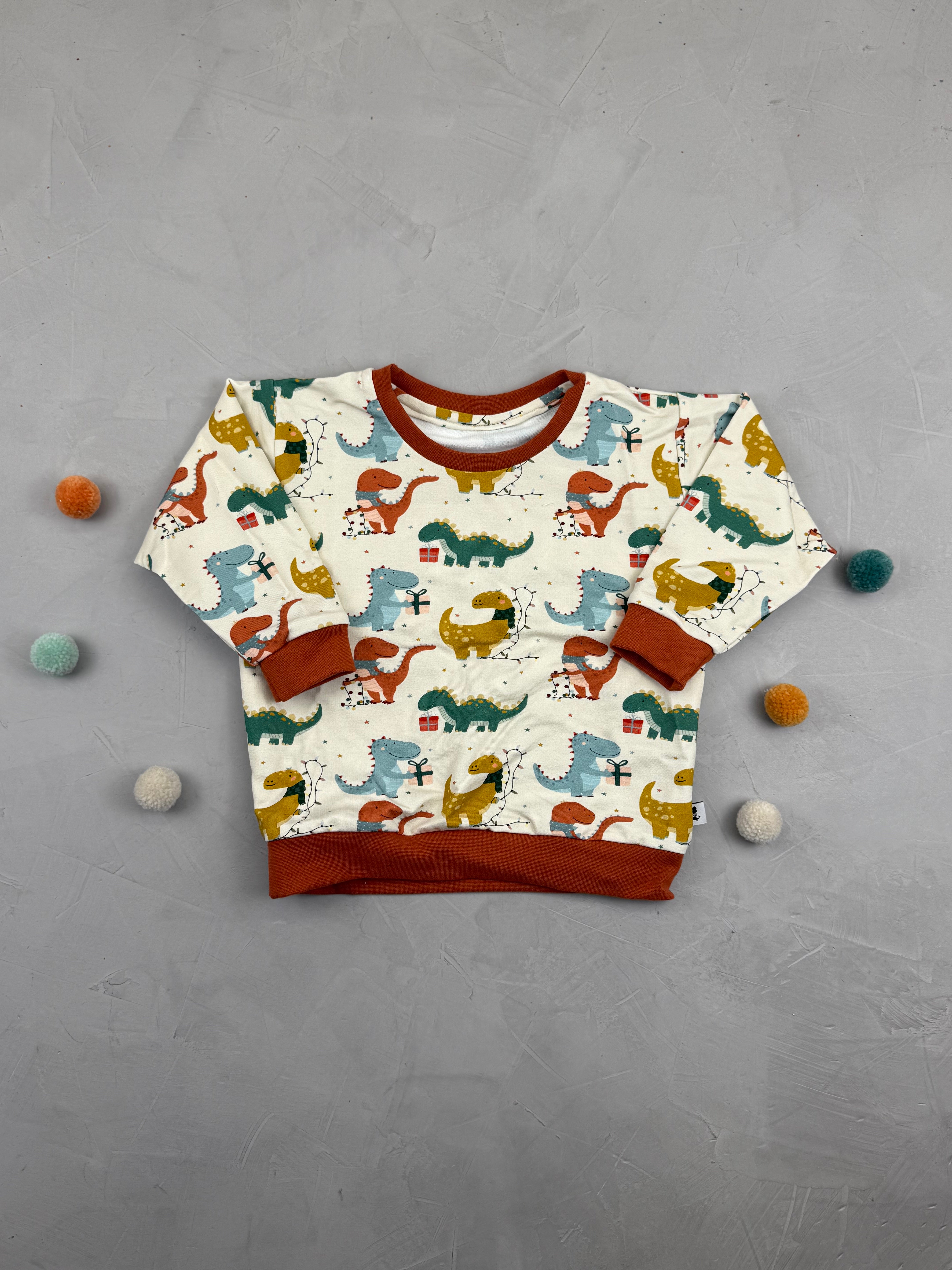 Oversize Sweatshirt - Präsentosaurus (18-24 M)