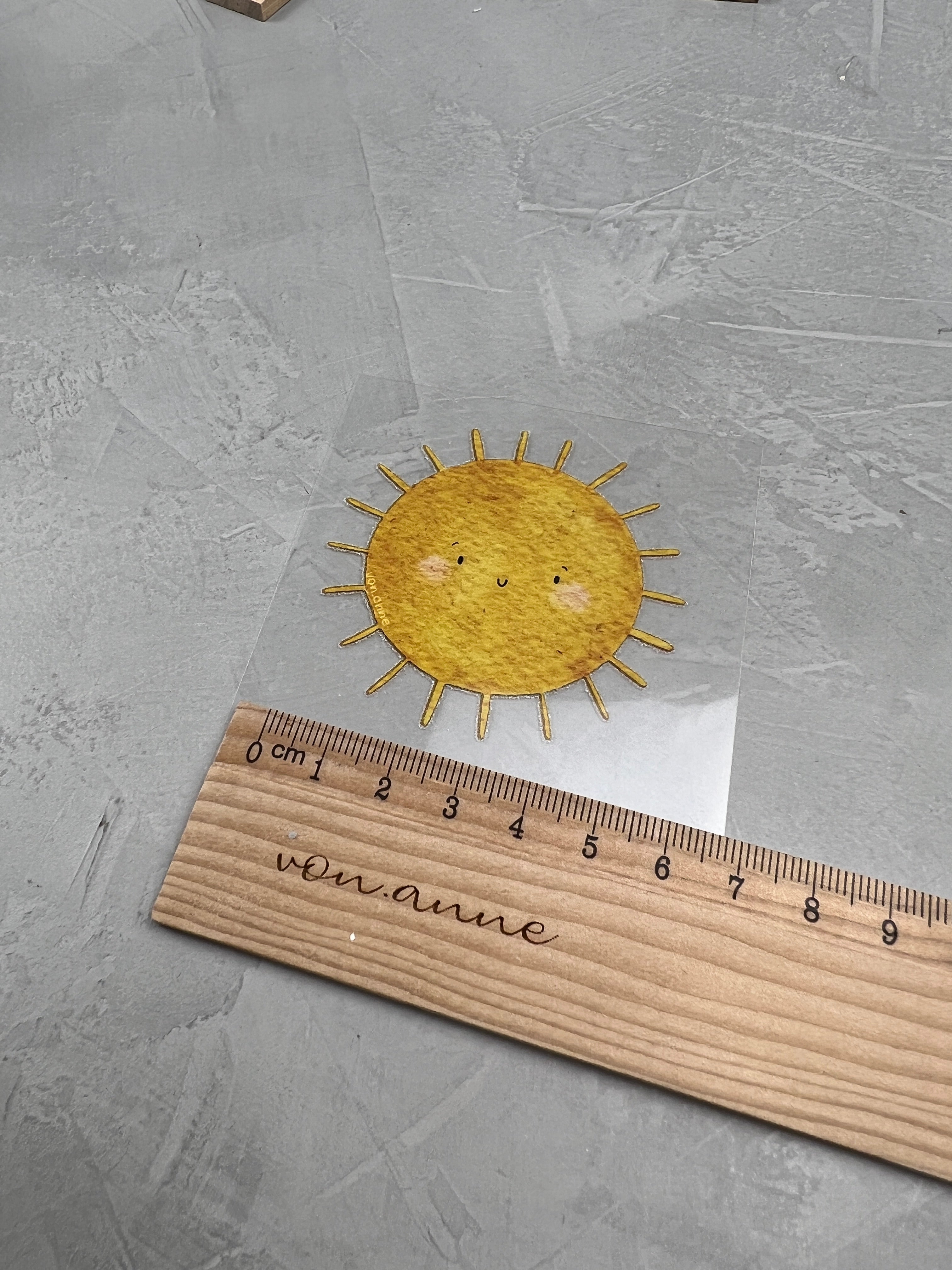 kleines Bügelbild - Strahlend schön