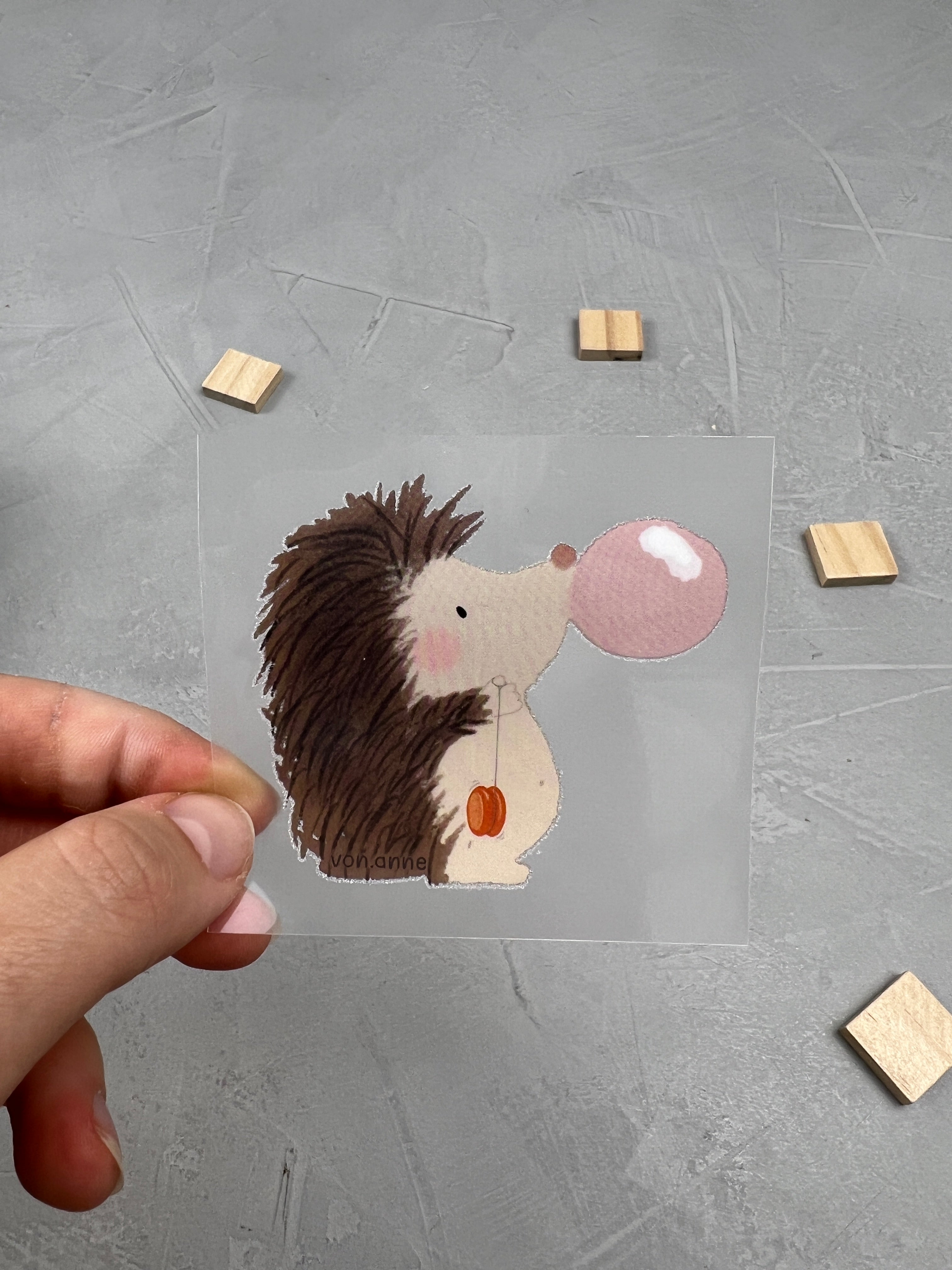 kleines Bügelbild - Aus der Puste/Igel