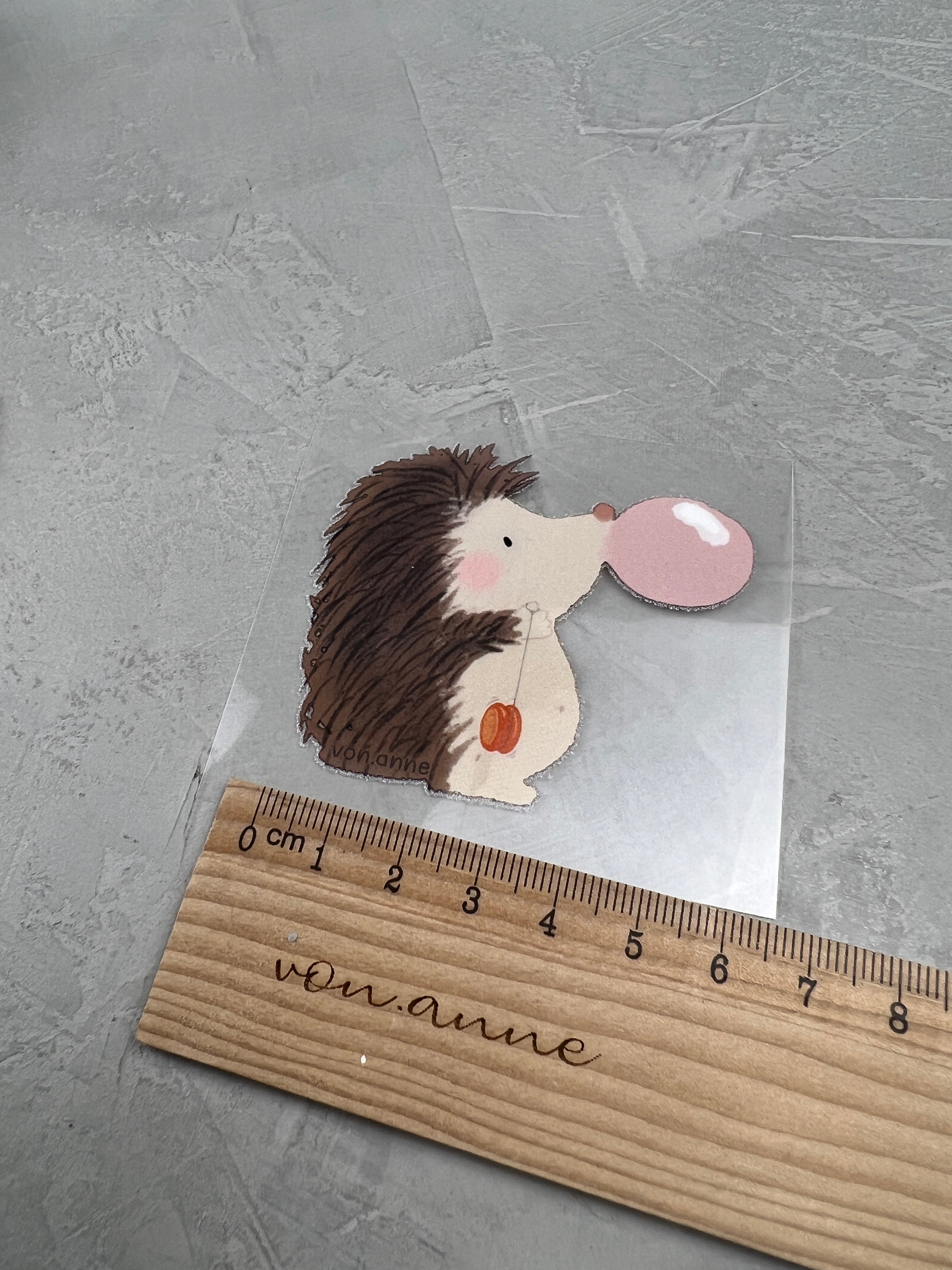 kleines Bügelbild - Aus der Puste/Igel