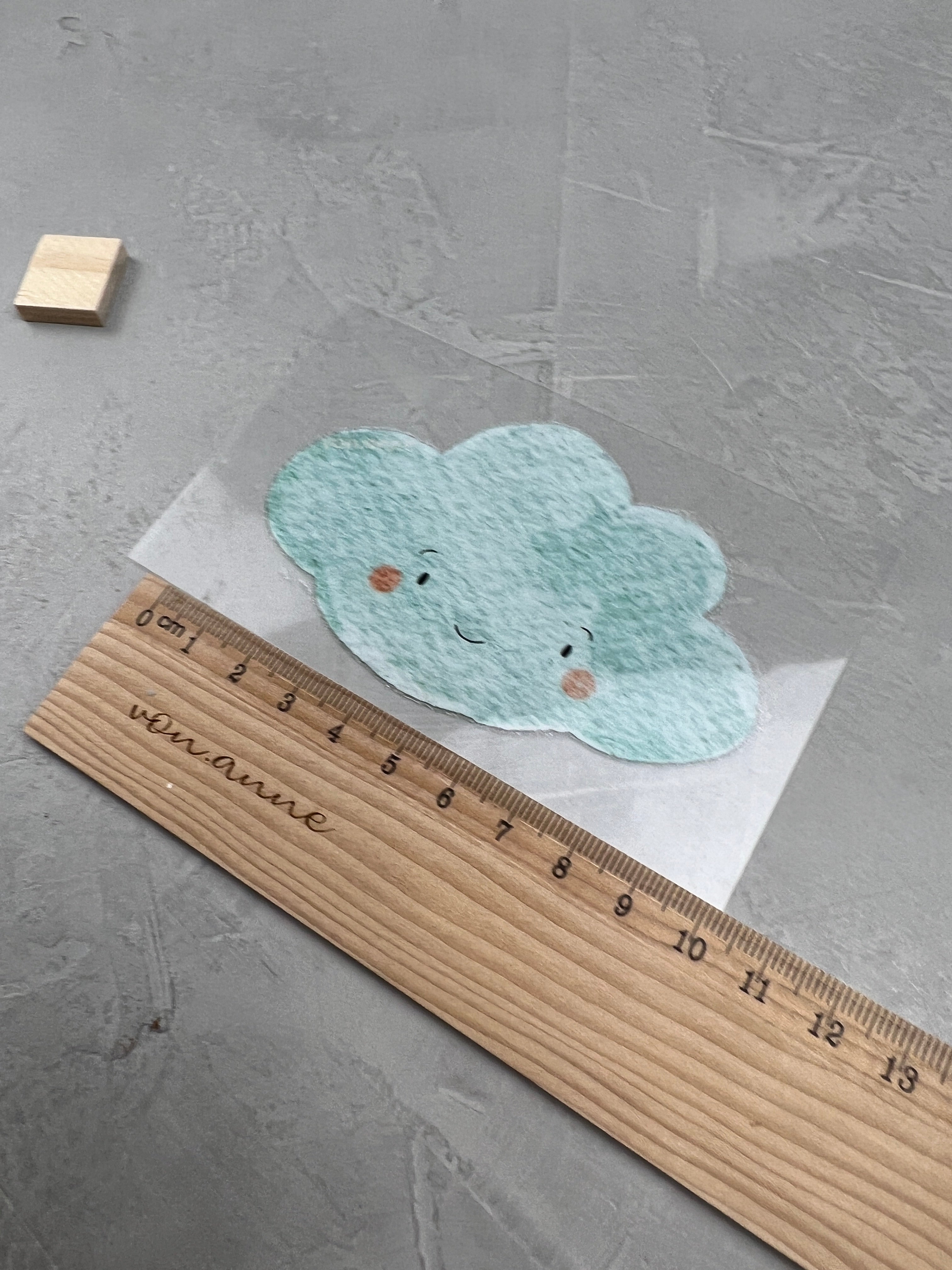 kleines Bügelbild - Über den Wolken