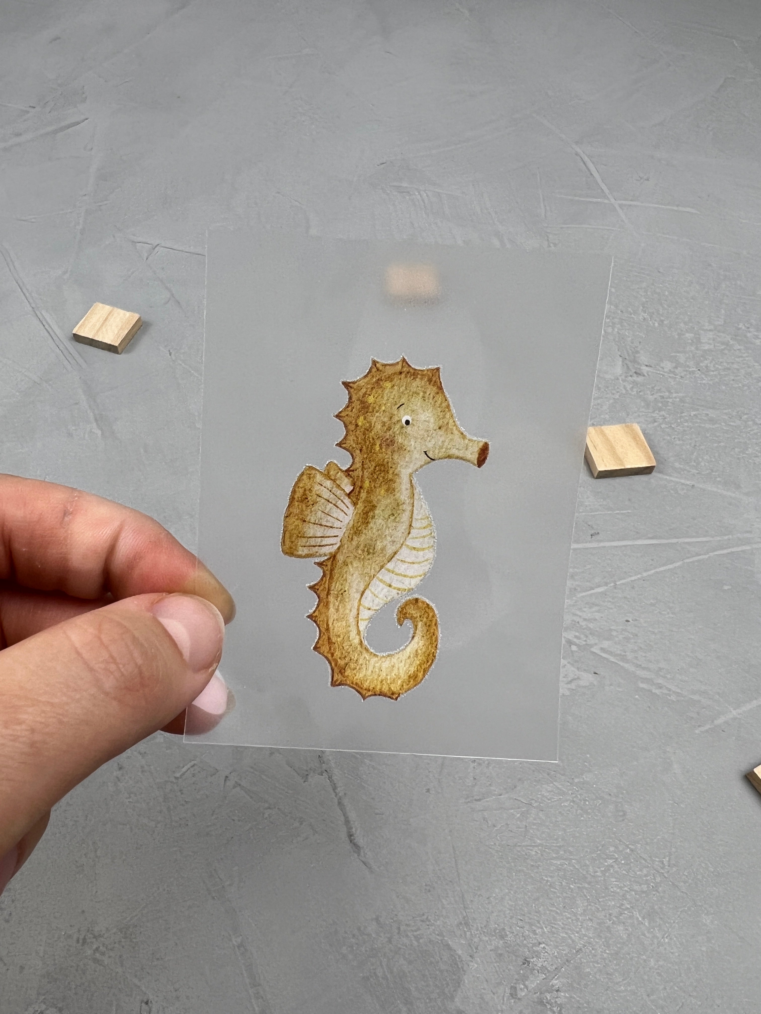 kleines Bügelbild - Schwimm aus der Reihe