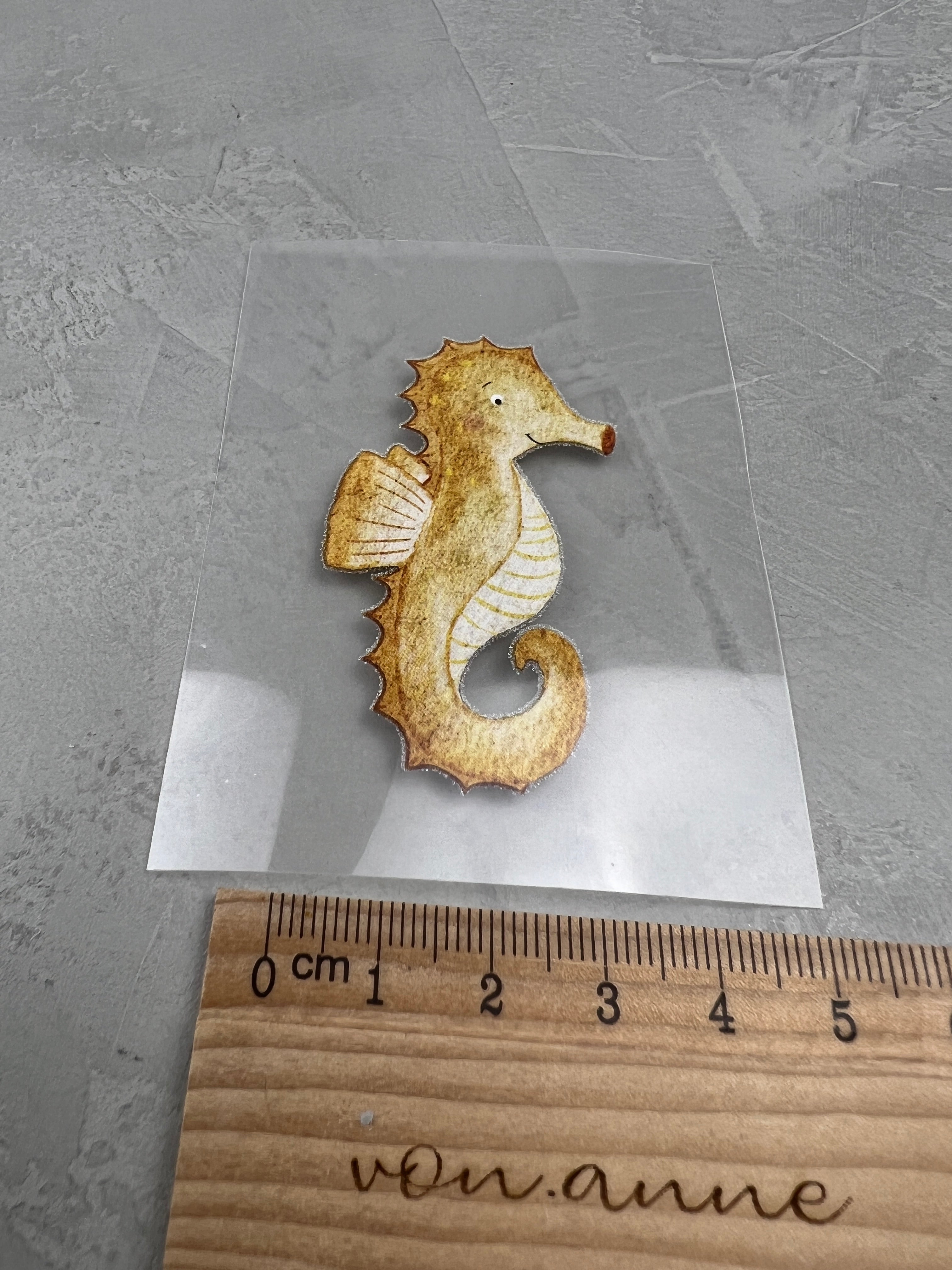 kleines Bügelbild - Schwimm aus der Reihe