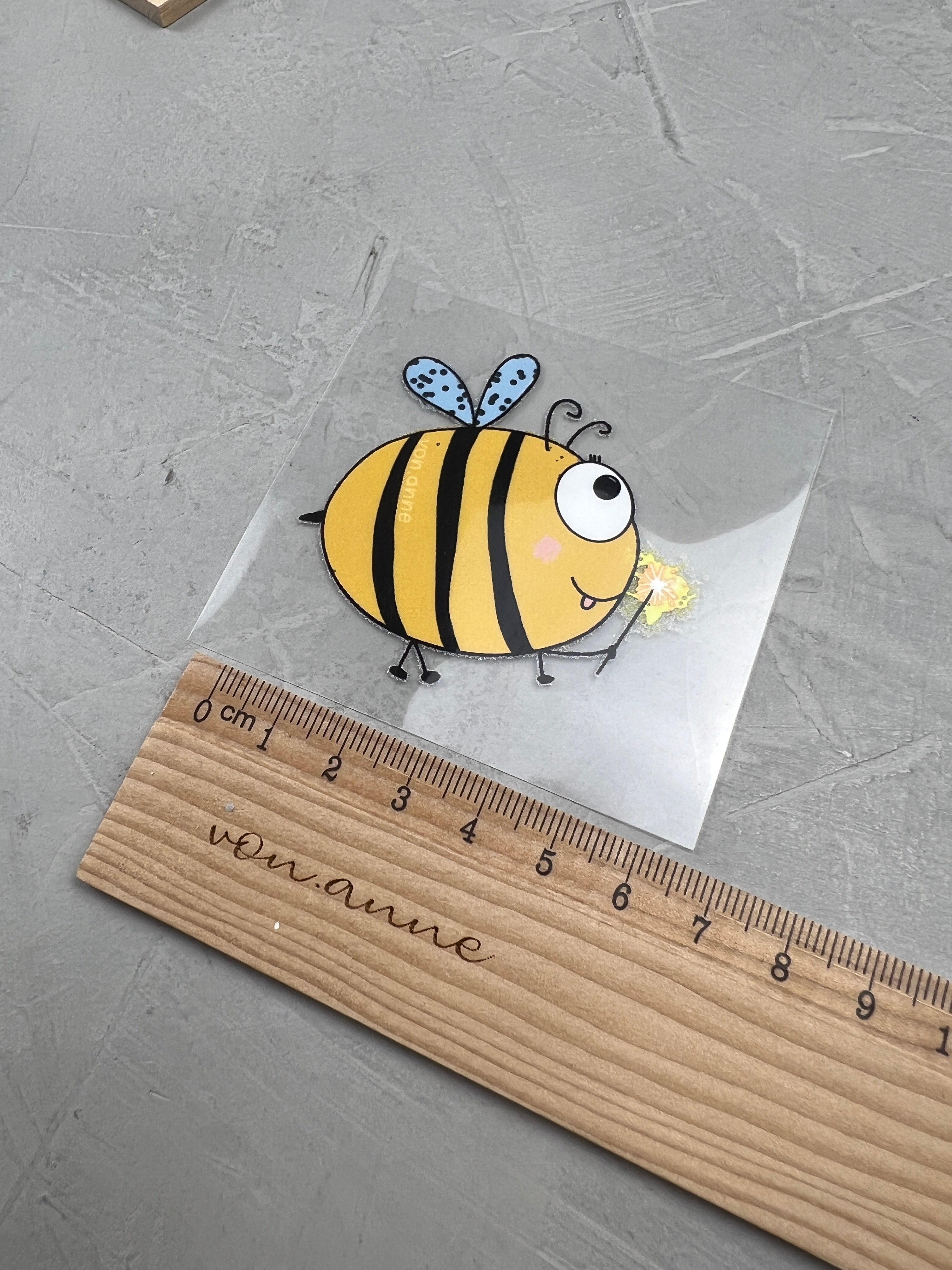 kleines Bügelbild - Hummelgetummel/Wunderkerze