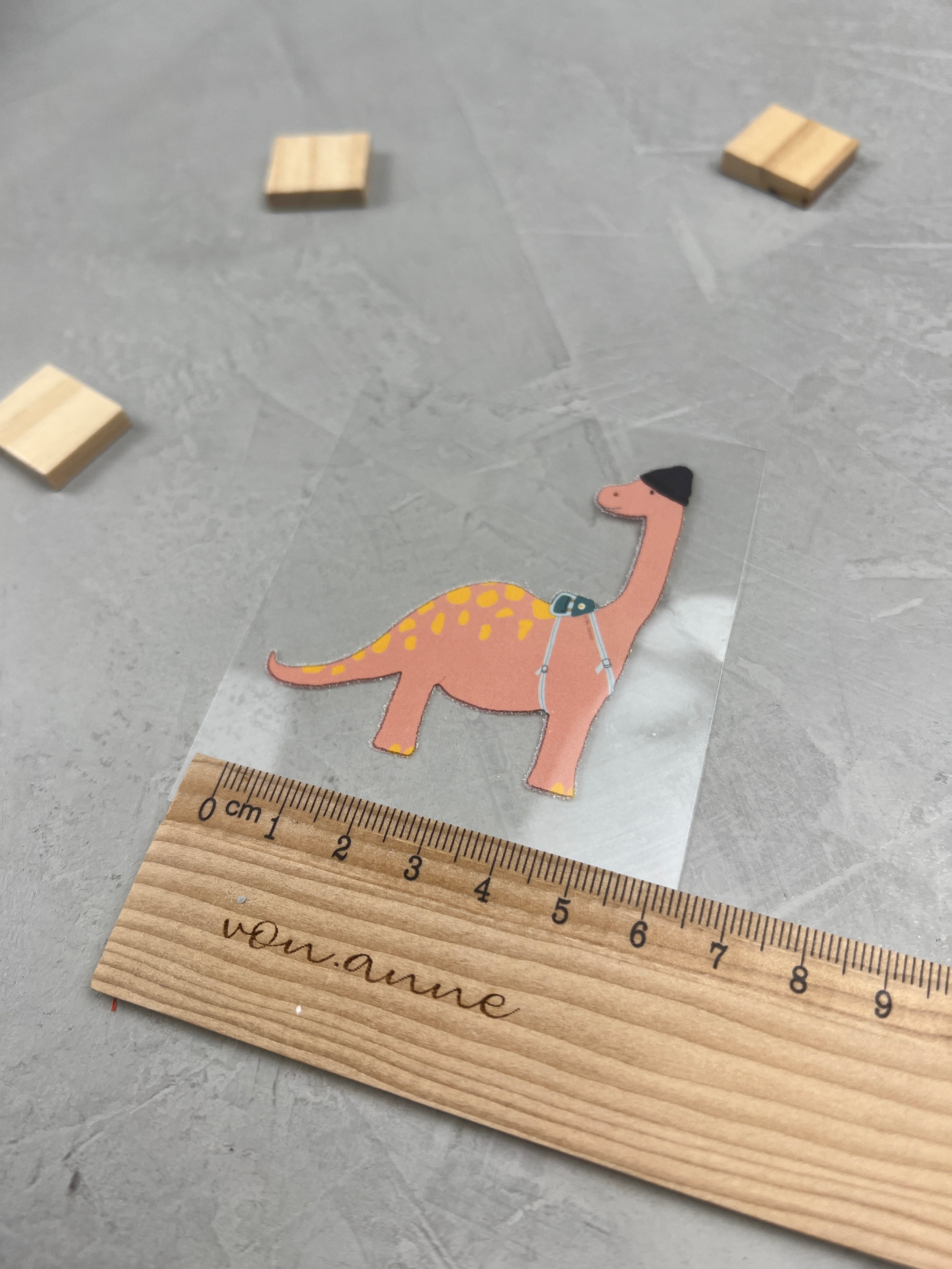 kleines Bügelbild - die Urknallgang (Brachiosaurus)