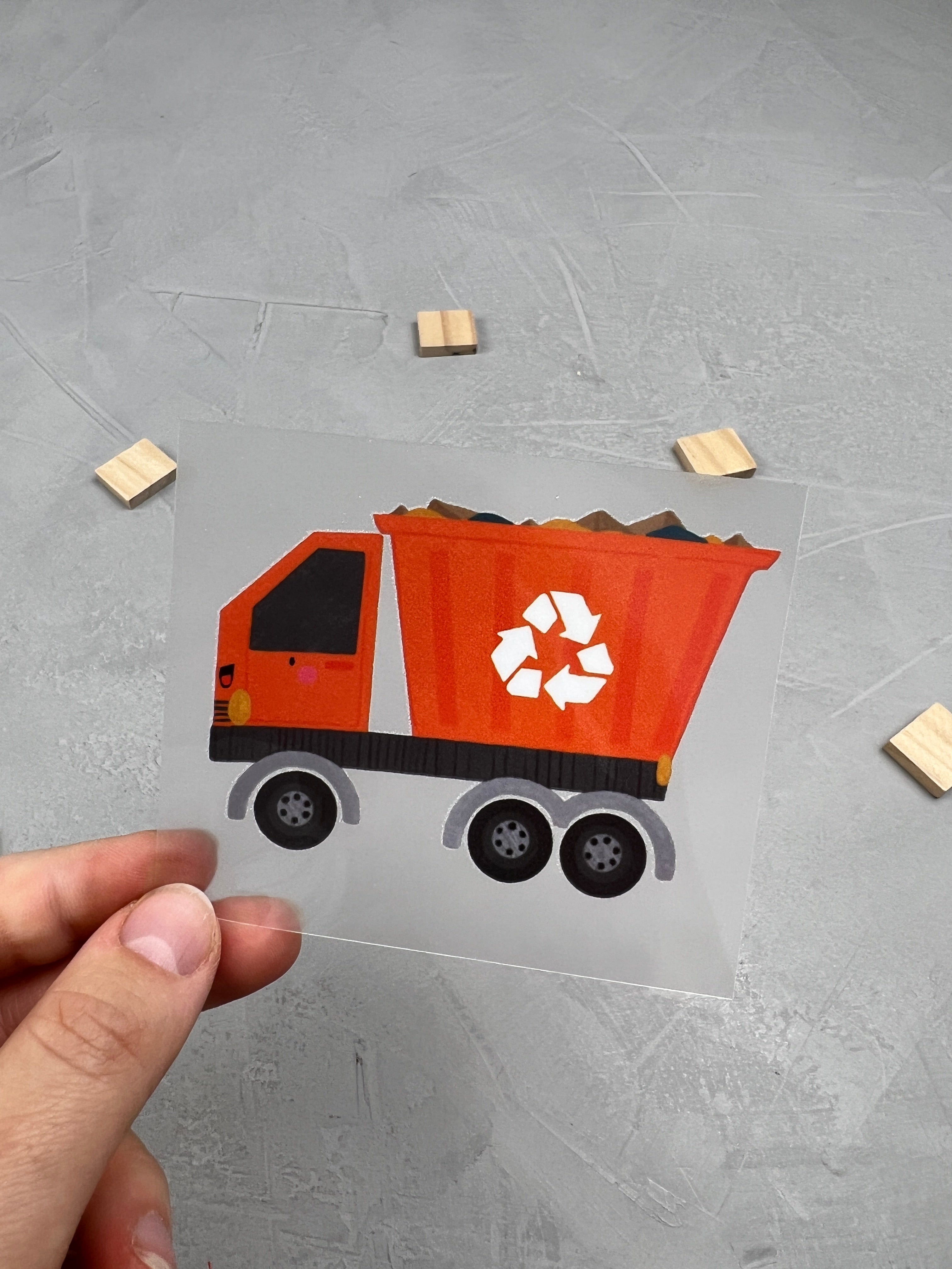 kleines Bügelbild - Saubere Sache