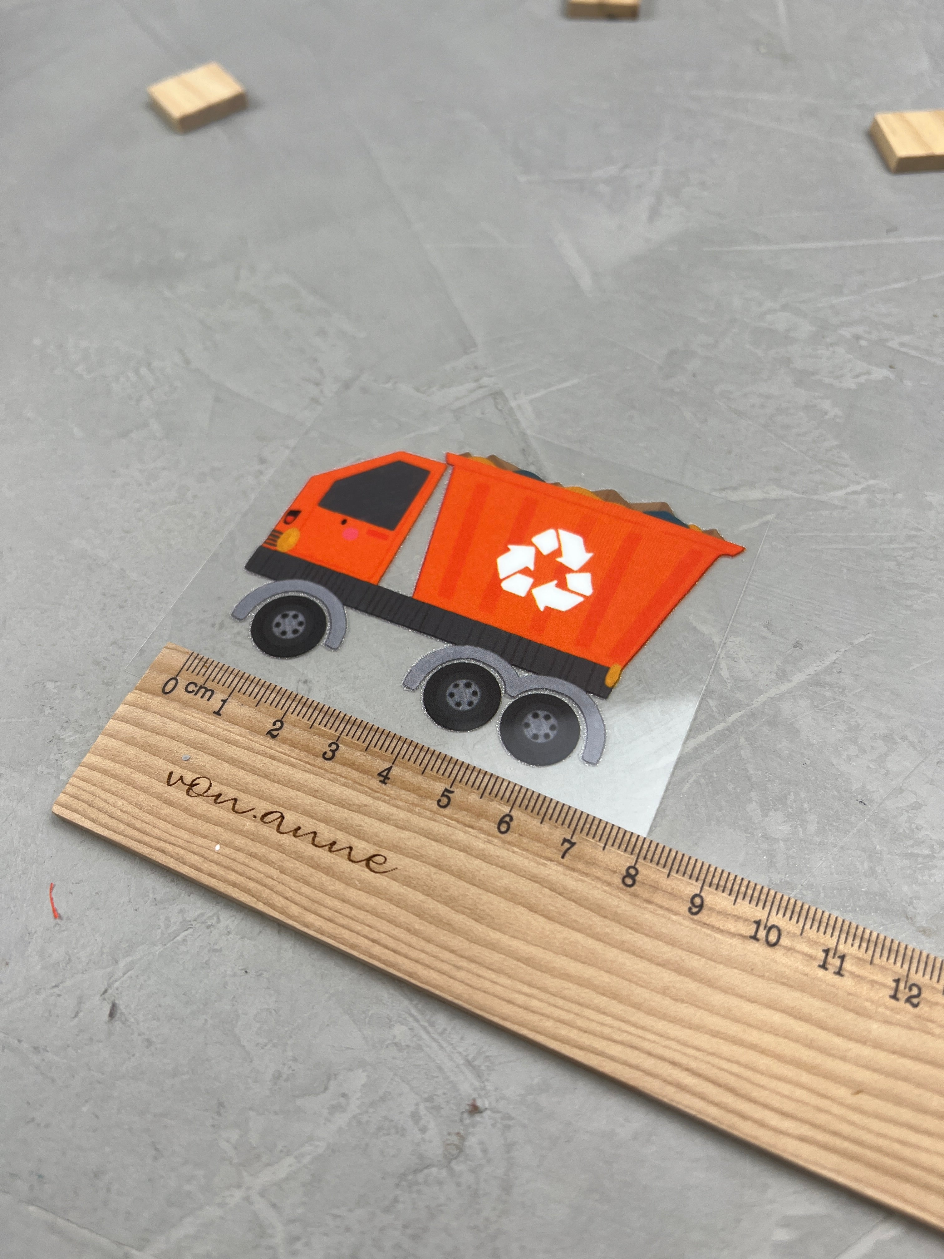 kleines Bügelbild - Saubere Sache